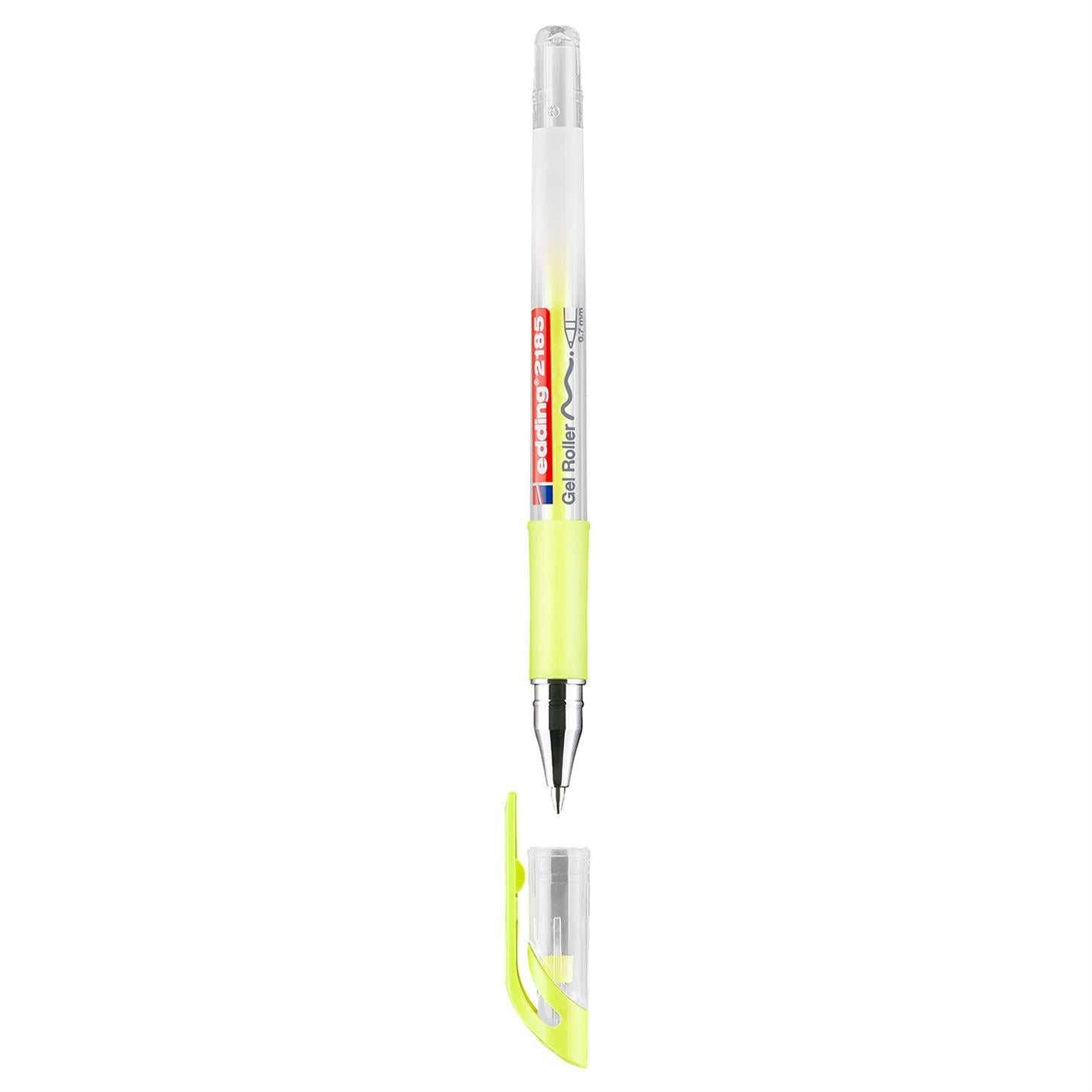 Edding 2185 Jel Roller 0.7 mm Uç Pastel Sarısı