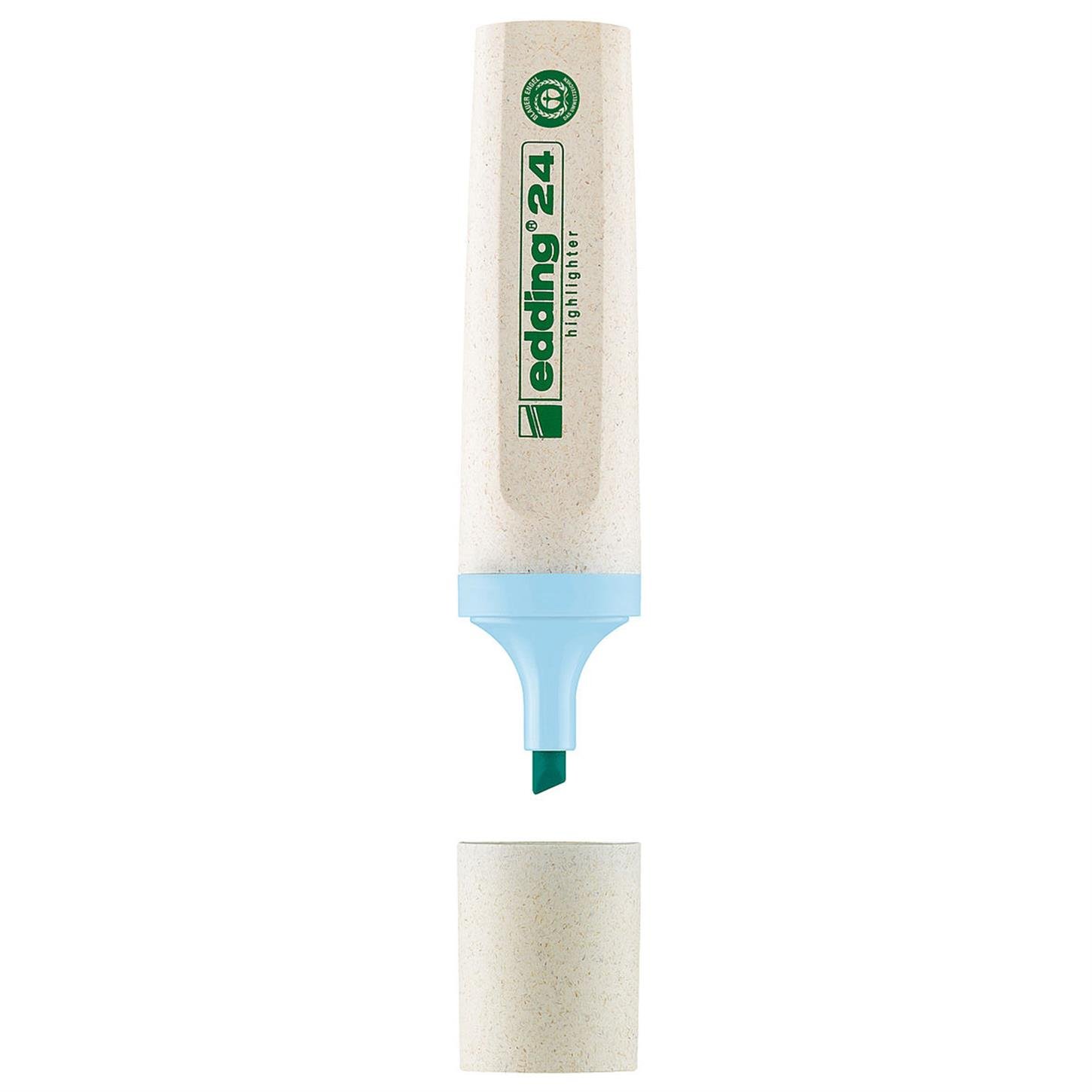 Edding 24 Ecoline Fosforlu Kalem Kesik Uç 2-5 mm Pastel Mavi