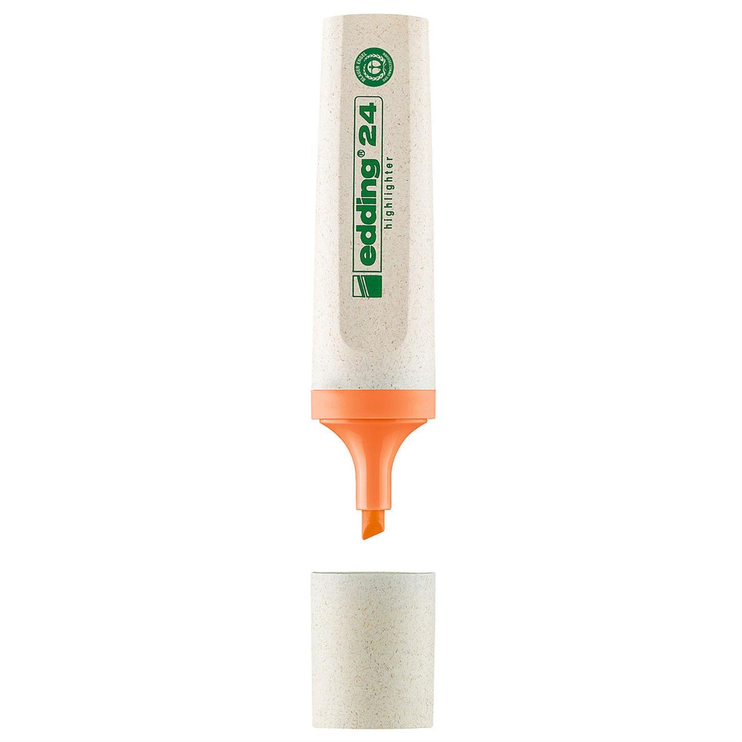 Edding 24 Ecoline Fosforlu Kalem Kesik Uç  2-5 mm Turuncu