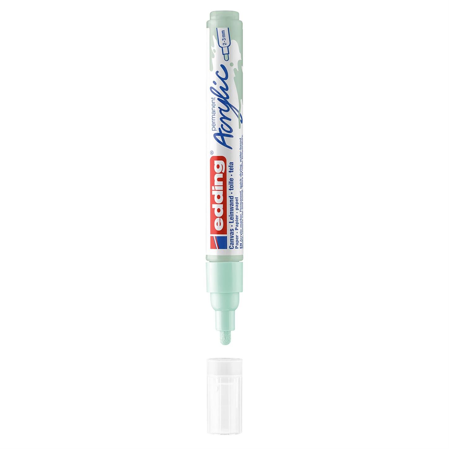Edding 5100 Orta Uçlu Akrilik Markör Yuvarlak Uç 2-3 mm Su Yeşili Mat