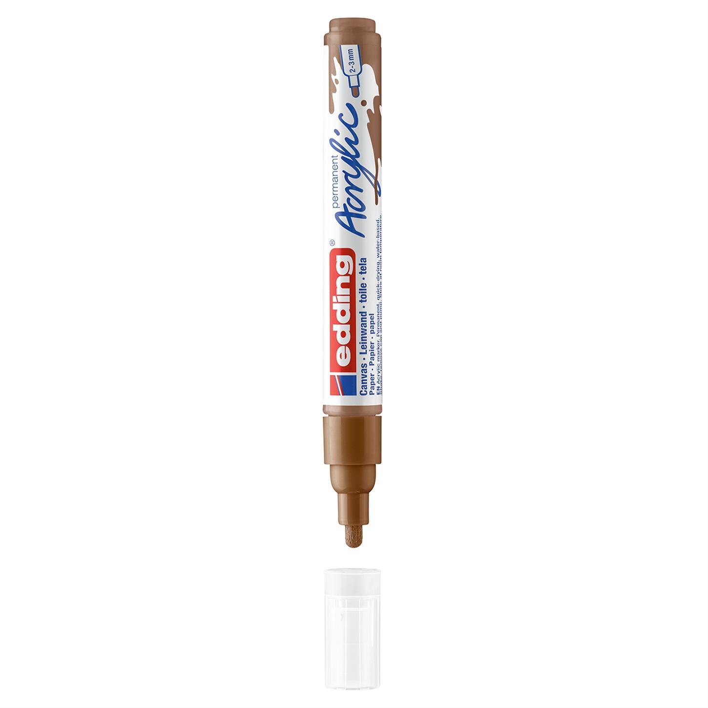 Edding 5100 Orta Uçlu Akrilik Markör Yuvarlak Uç 2-3 mm Fındık Mat