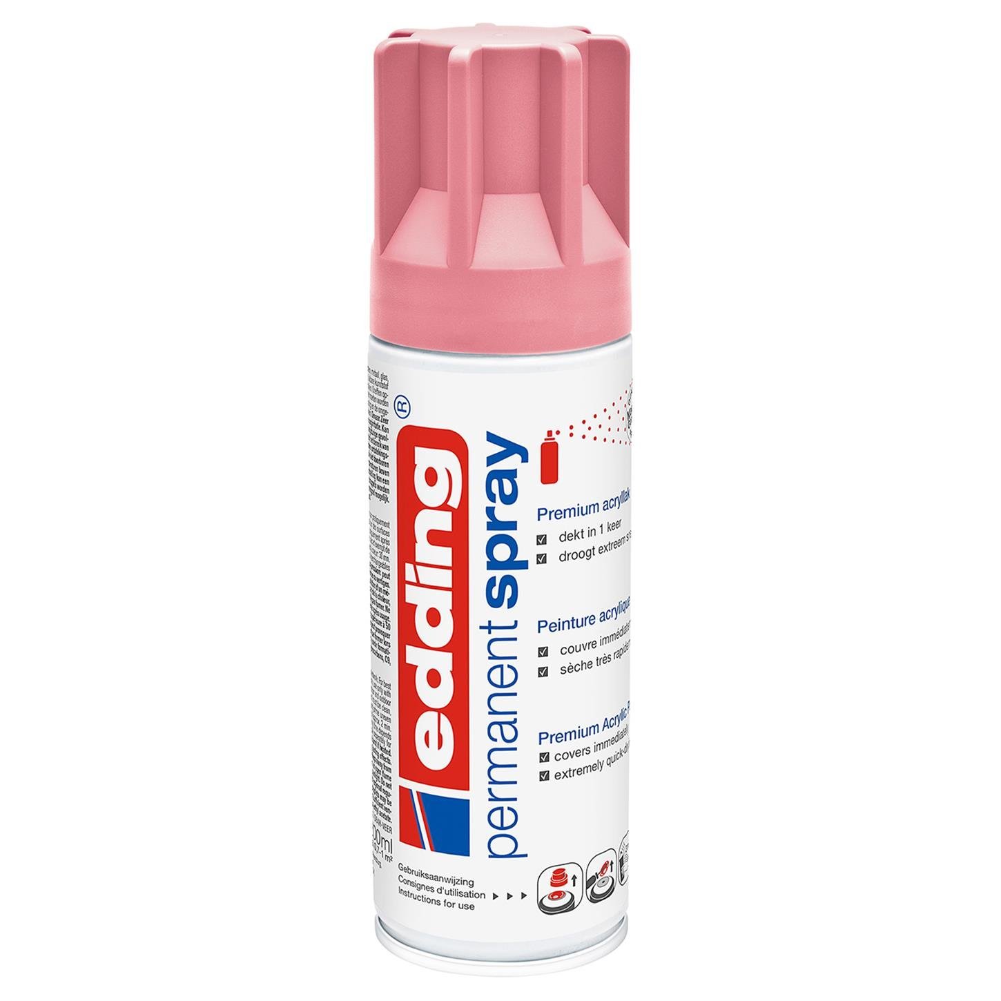 Edding 5200 Permanent Sprey Premium Akrilik Boya (200 ml)leylak Mat