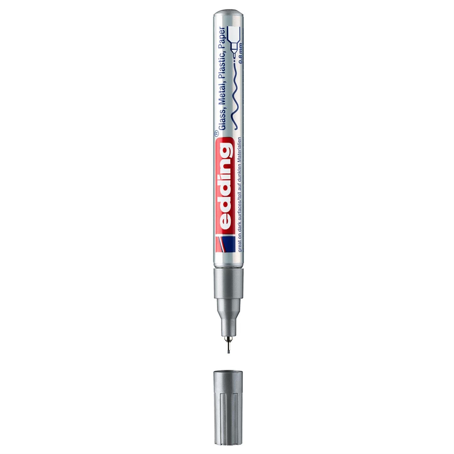 Edding 780 Hobi Sanat Kalemi 0.8 mm Uç Gümüş