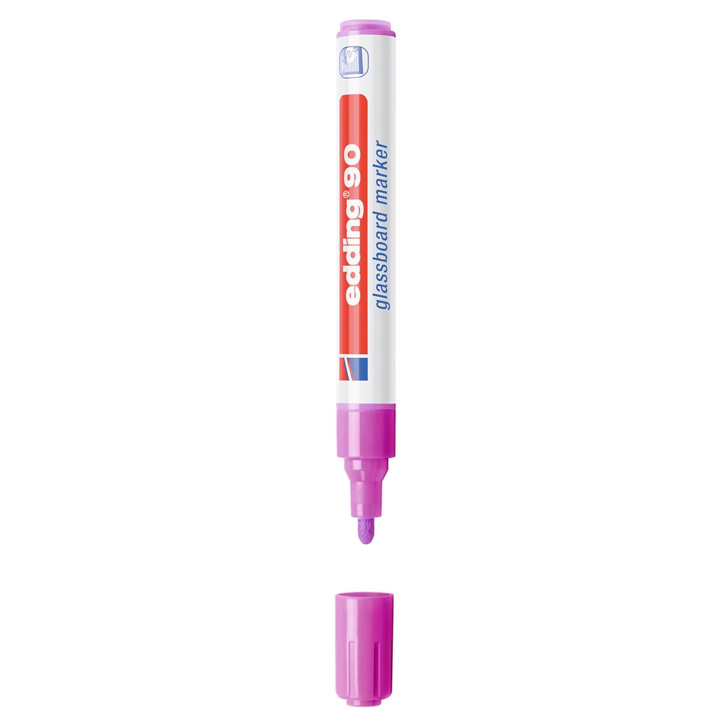 Edding 90 Cam Yazı Tahtası Kalemi Yuvarlak Uç  2-3 mm Mor