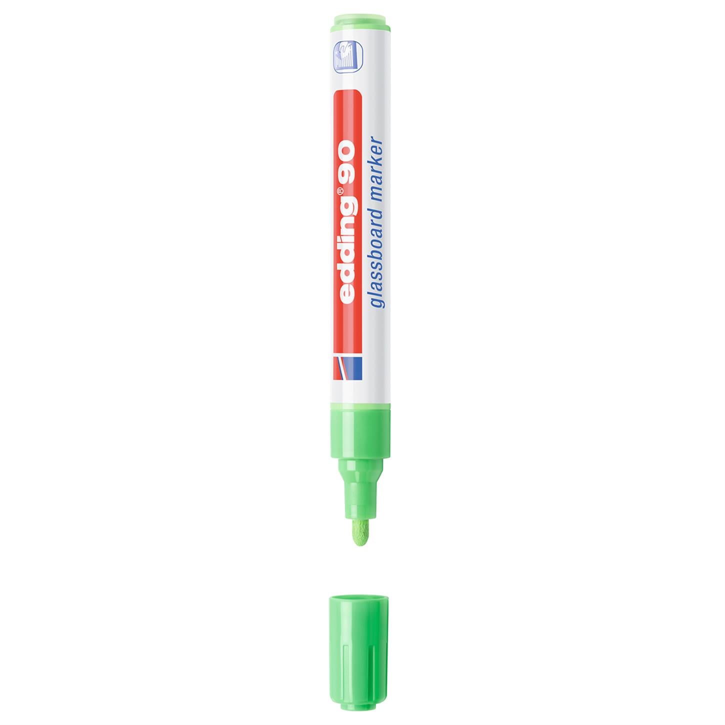 Edding 90 Cam Yazı Tahtası Kalemi Yuvarlak Uç  2-3 mm Açık yeşil