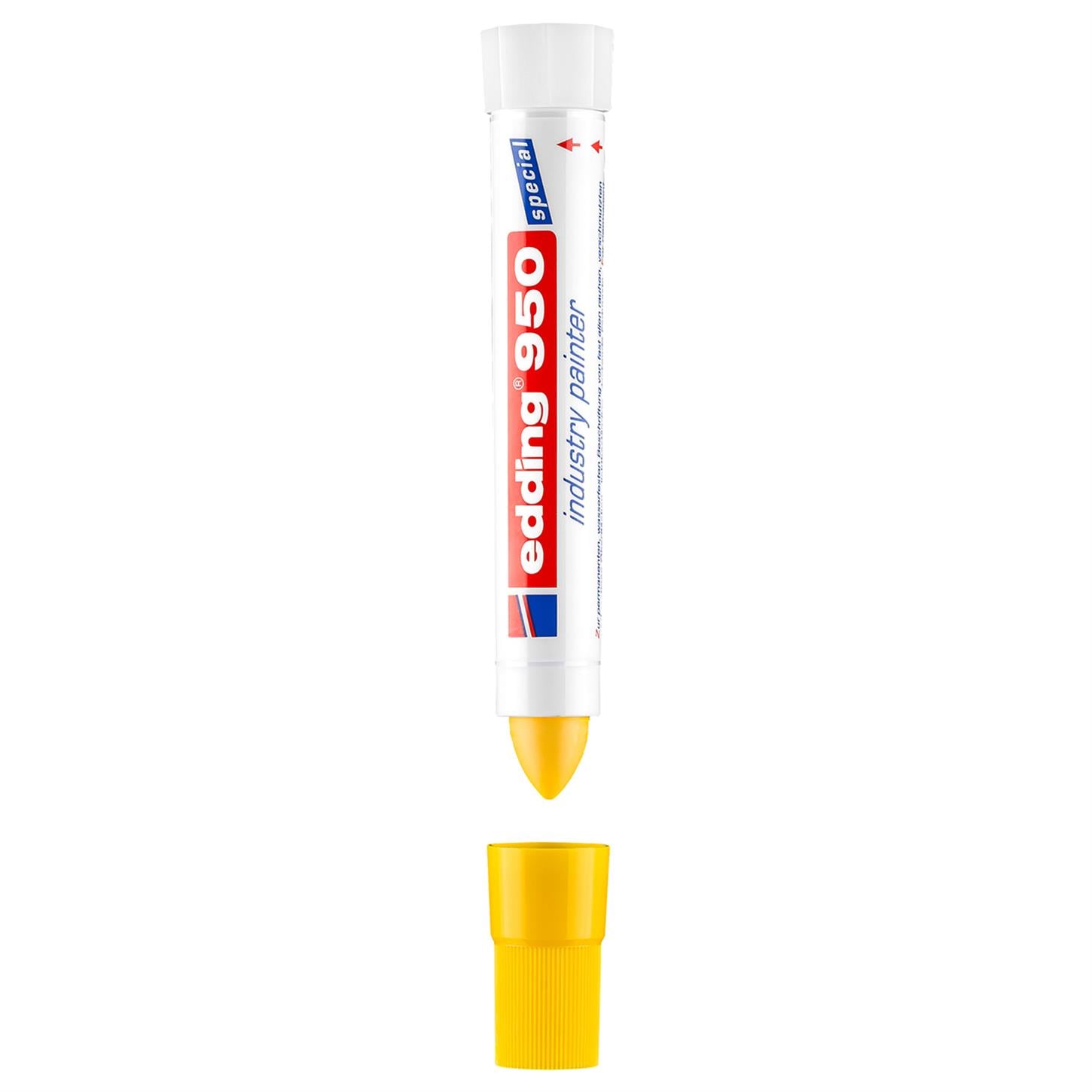 Edding 950 Endüstri Markörü Mum Uç 10 mm Sarı