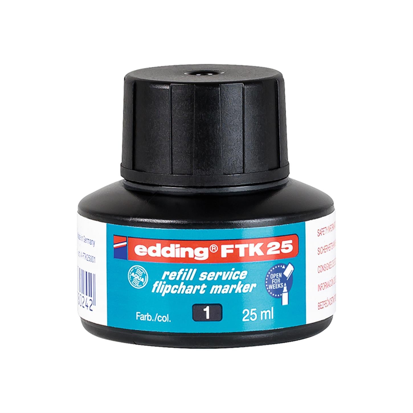 Edding FTK 25 Yedek Mürekkep, Siyah