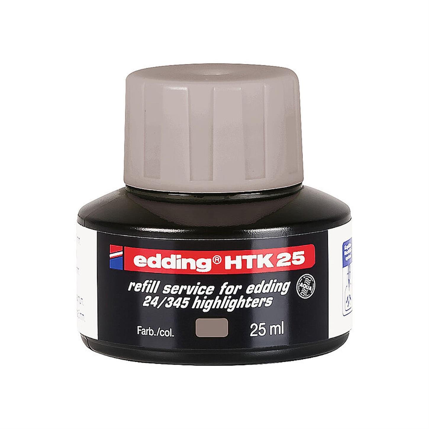 Edding Htk 25 Fosforlu Kalem Yedek Mürekkebi Gri