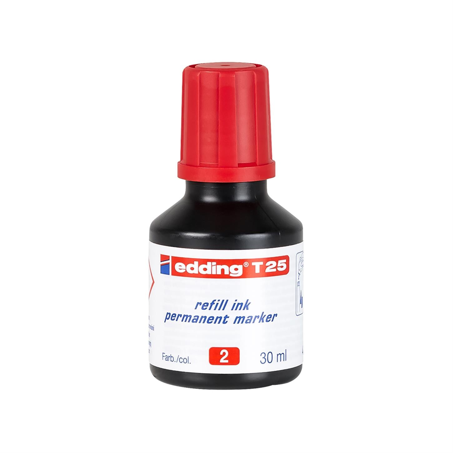 Edding T 25 Yedek Mürekkep, Kırmızı