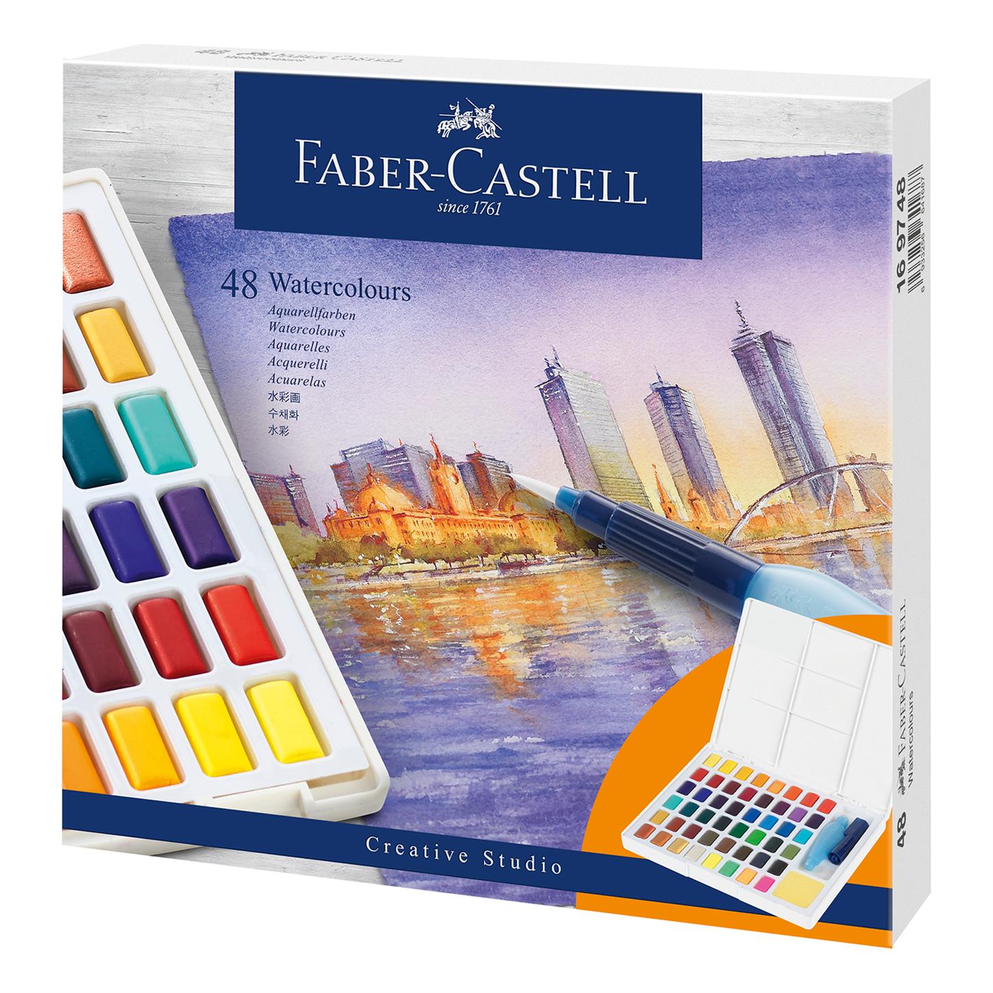 Faber Castel Creative Studio Watercolours Suluboya , 48li