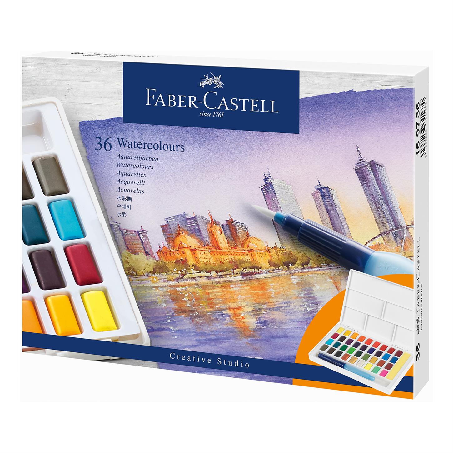 Faber Castel Creative Studio Watercolours Suluboya , 36lı