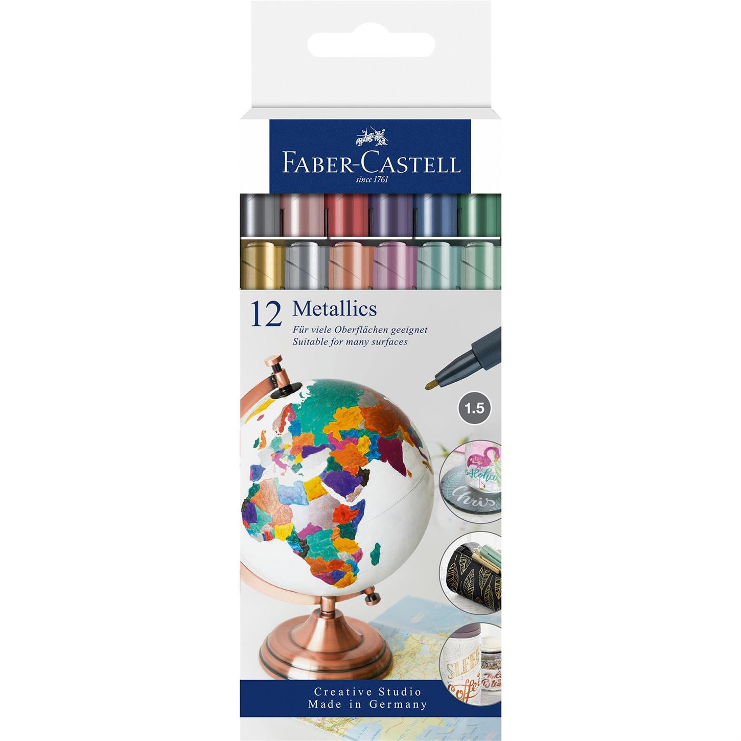 Faber Castel Metalik Markör, 12li