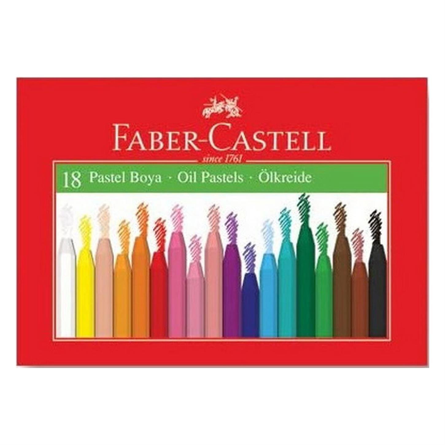 Faber Castel Pastel Boya, Karton Kutu, 18li