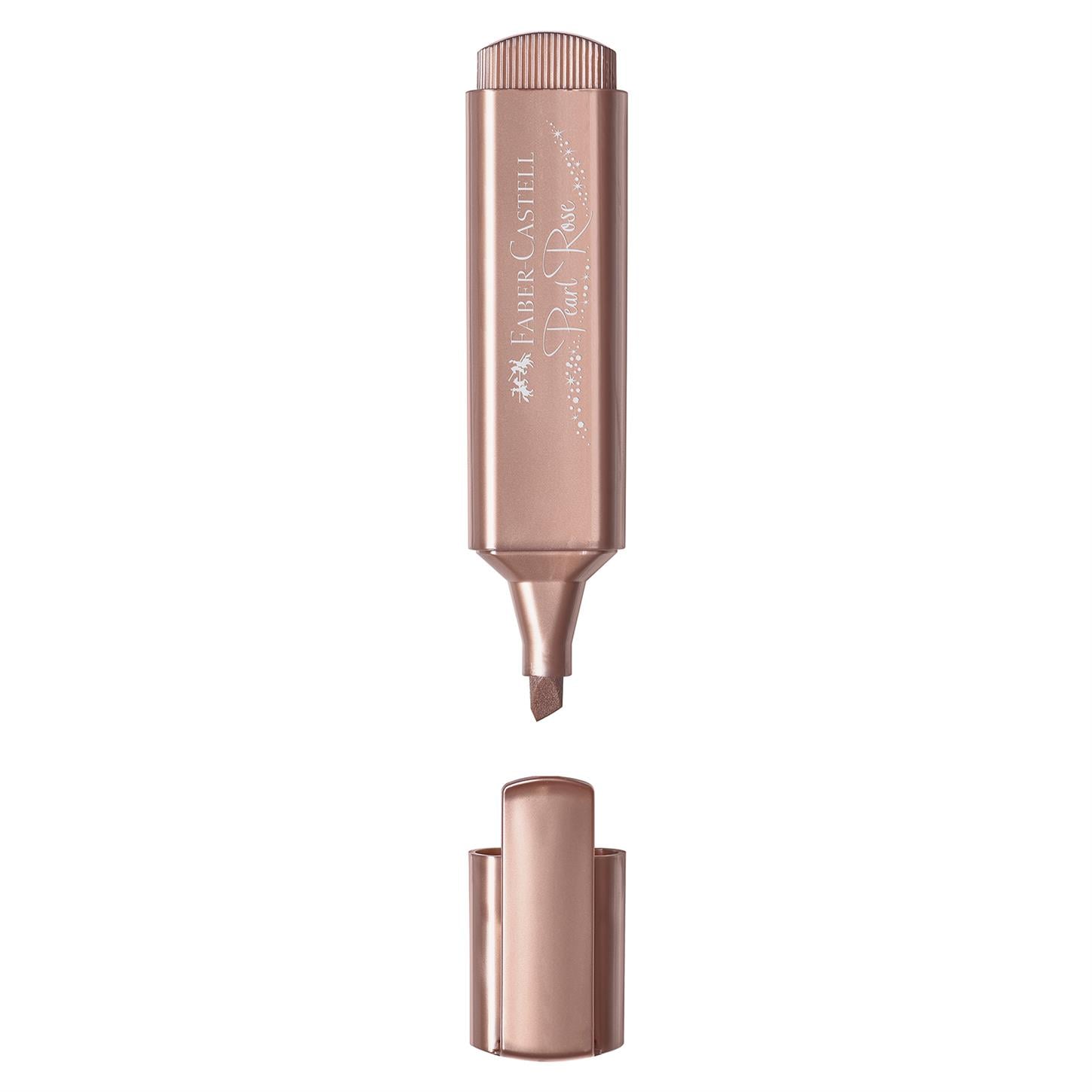 Faber Castel Textliner 46 Metalik Fosforlu Kalem,  Rose