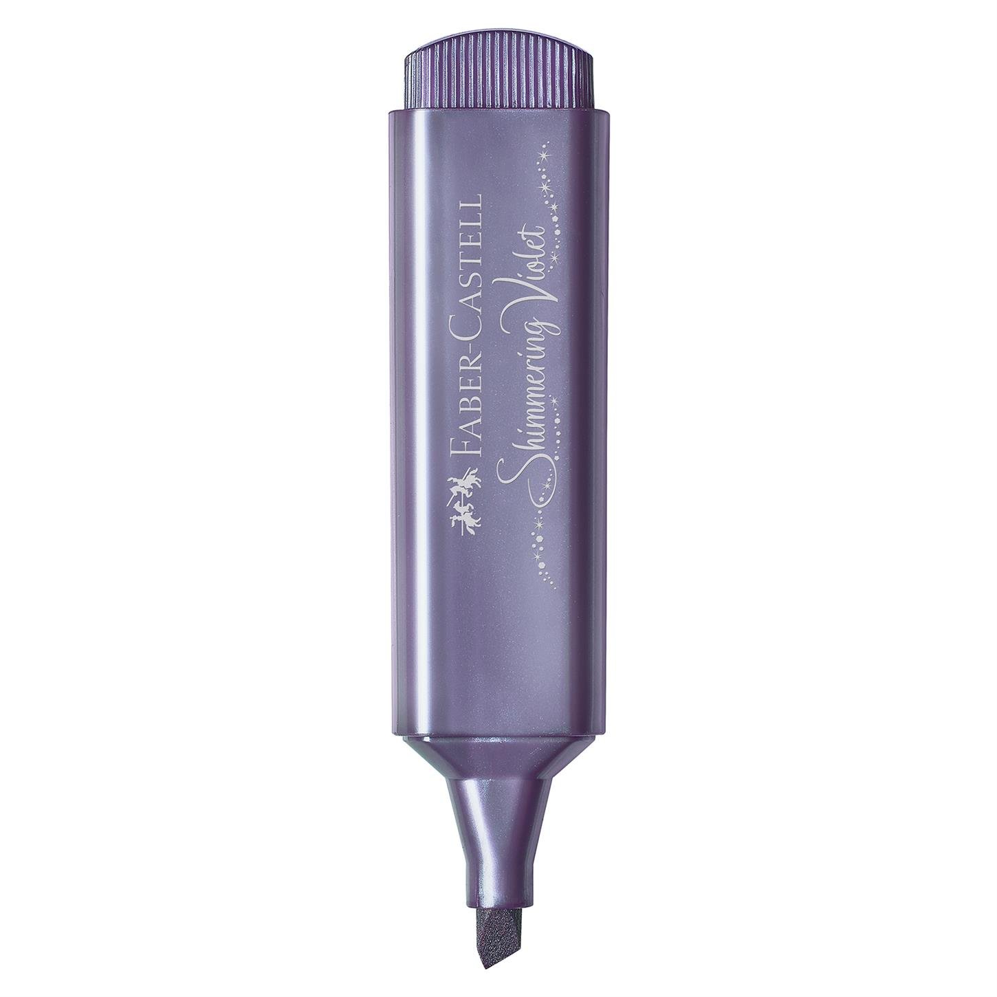 Faber Castel Textliner 46 Metalik Fosforlu Kalem,  Mor