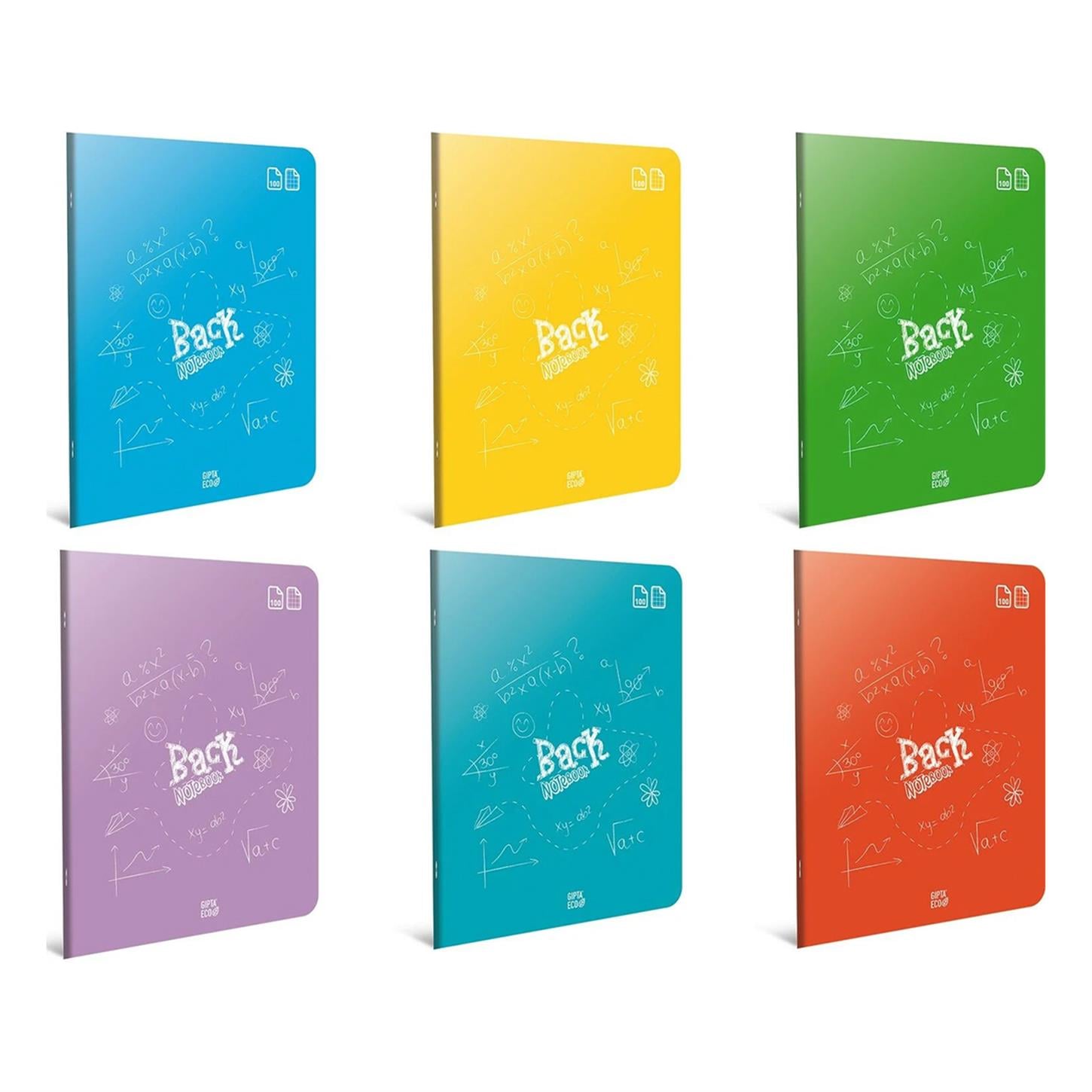 Gıpta Eco Back Plastik Kapak Defter A4 60 Yaprak Çizgili