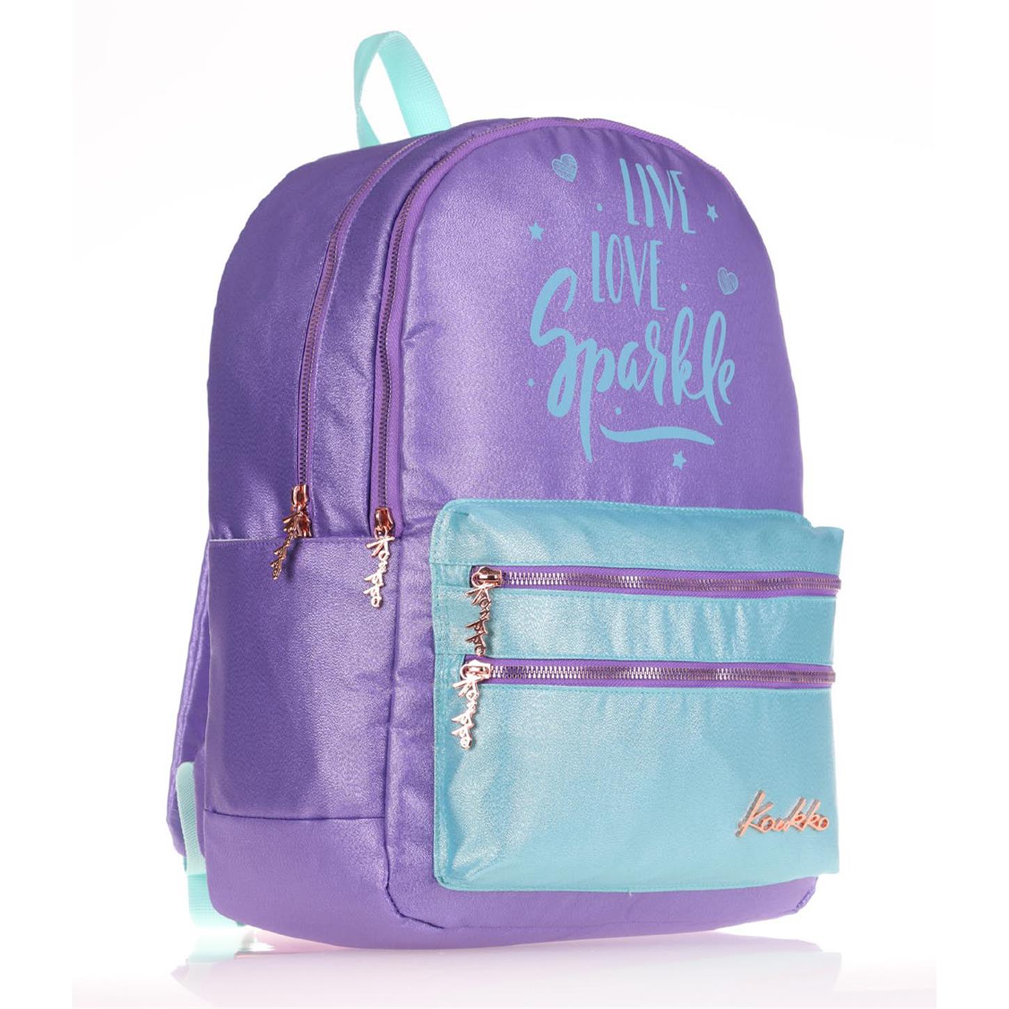 Kaukko Sparkle Sırt Çantası, Duble Koyu Lila
