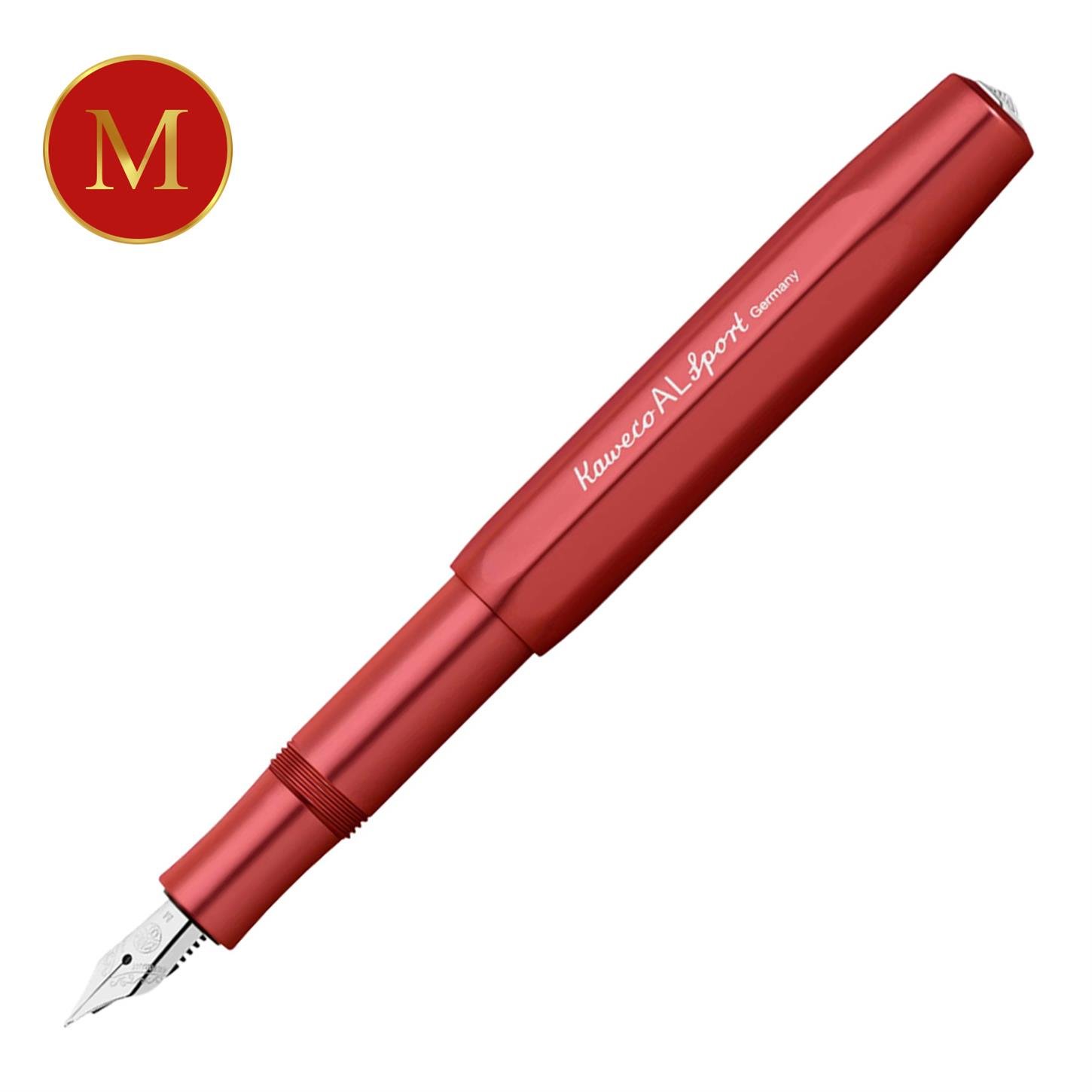 Kaweco Al Sport Dolma Kalem Metalik Kırmızı Medium  (M) Uç
