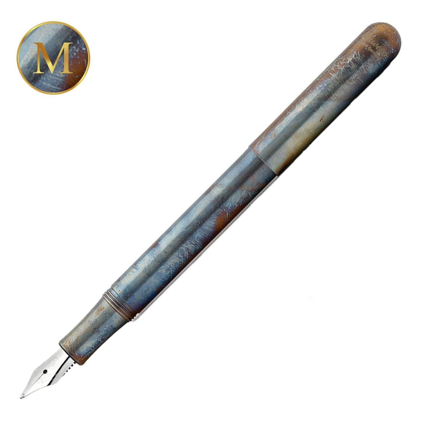 Kaweco Lılıput Paslanmaz Çelik Dolma Kalem  Ateş Mavisi Medium (M) Uç