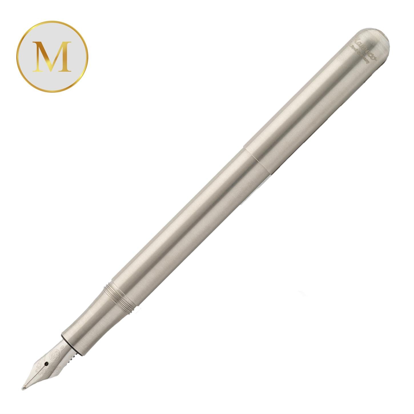 Kaweco Lılıput Paslanmaz Çelik Dolma Kalem Gri  Medium (M) Uç
