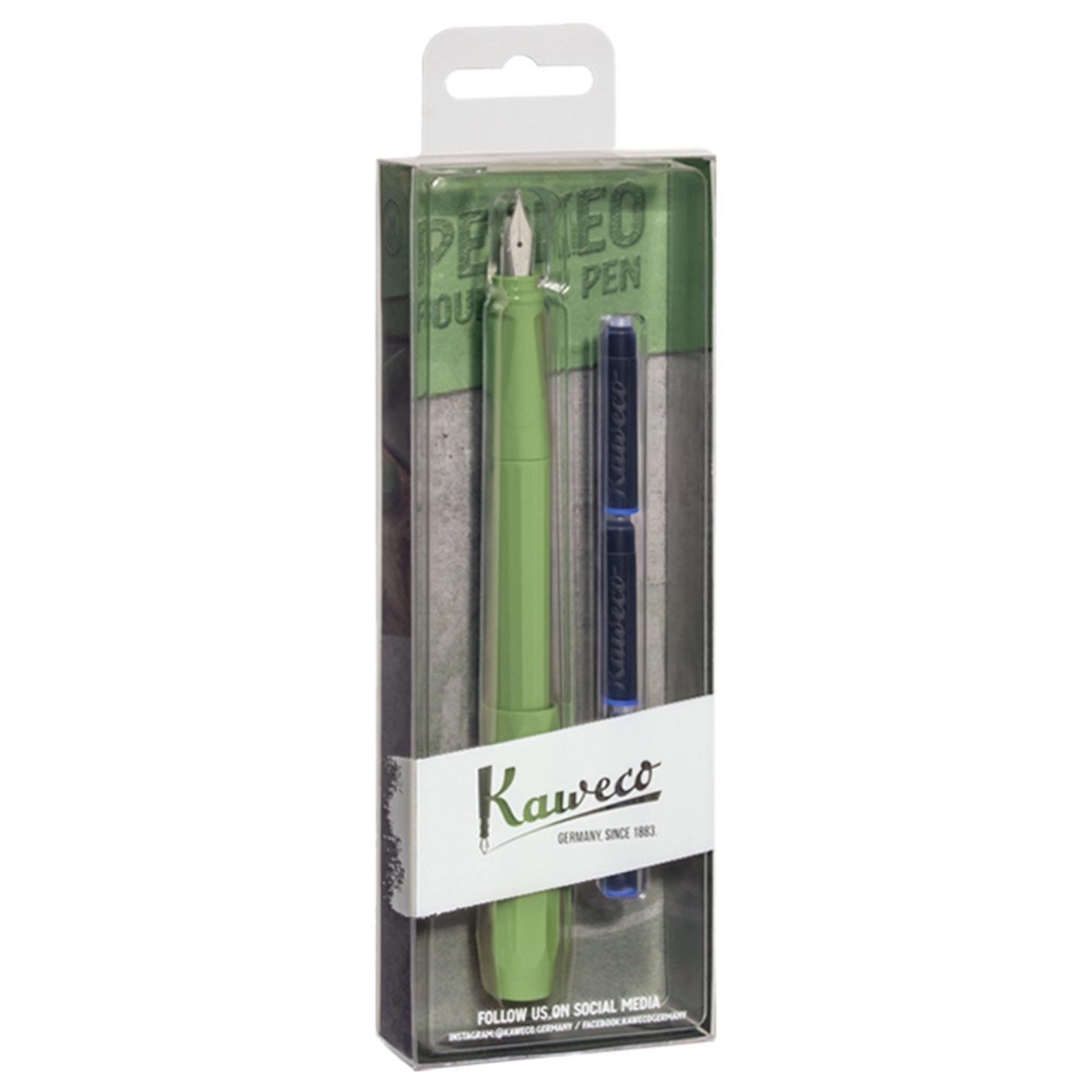 Kaweco Perkeo Dolma Kalem Seti Orman Yeşili Medium  (M) Uç