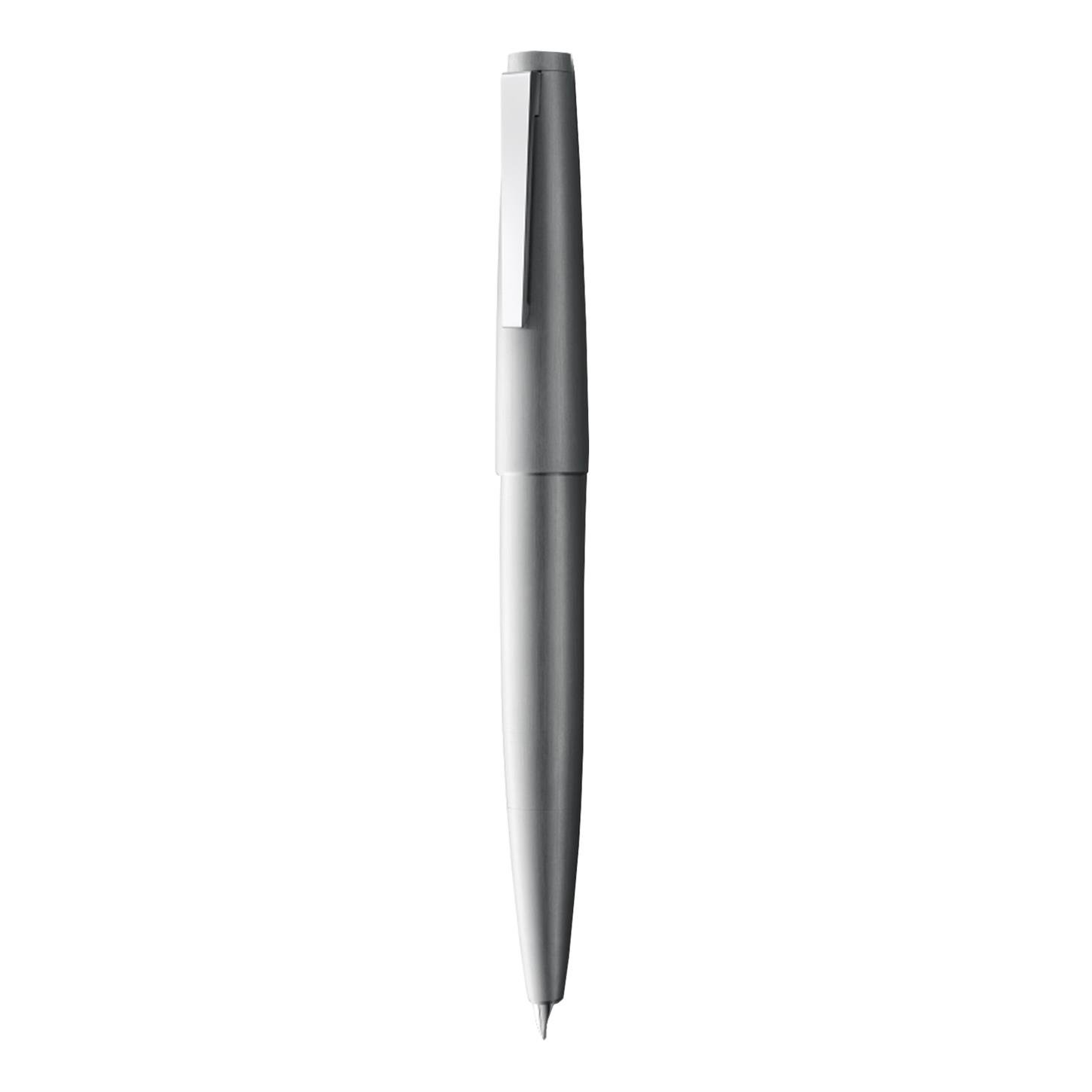 Lamy 2000 Dolma Kalem, Mat Paslanmaz Çelik Gövde,  14K Altın (F) Uç, Gümüş