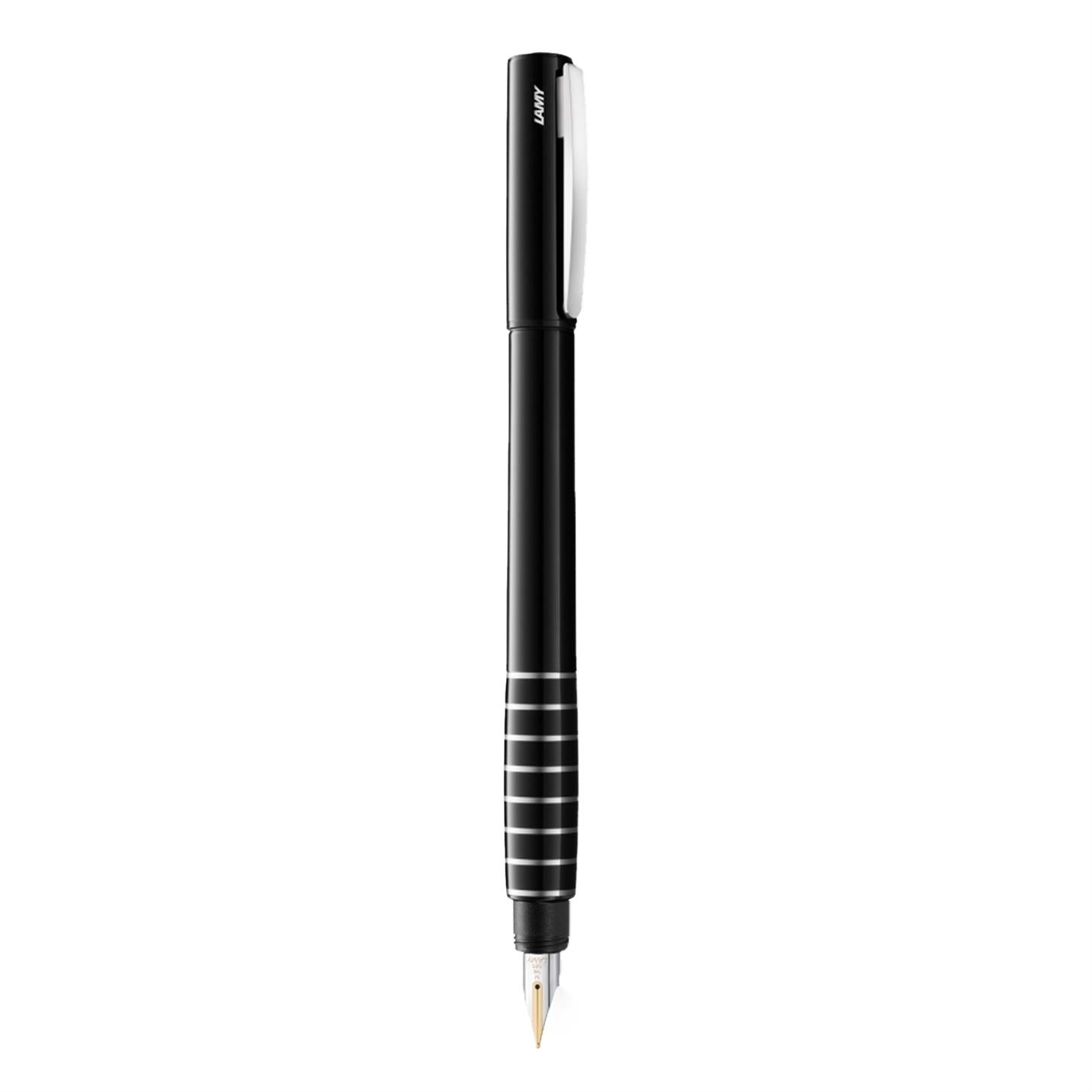 Lamy Accent Dolma Kalem, Lake Gövde, Pırlanta  Çizgili, Değiştirilebilen Grip, 14K Çift Renkli Al