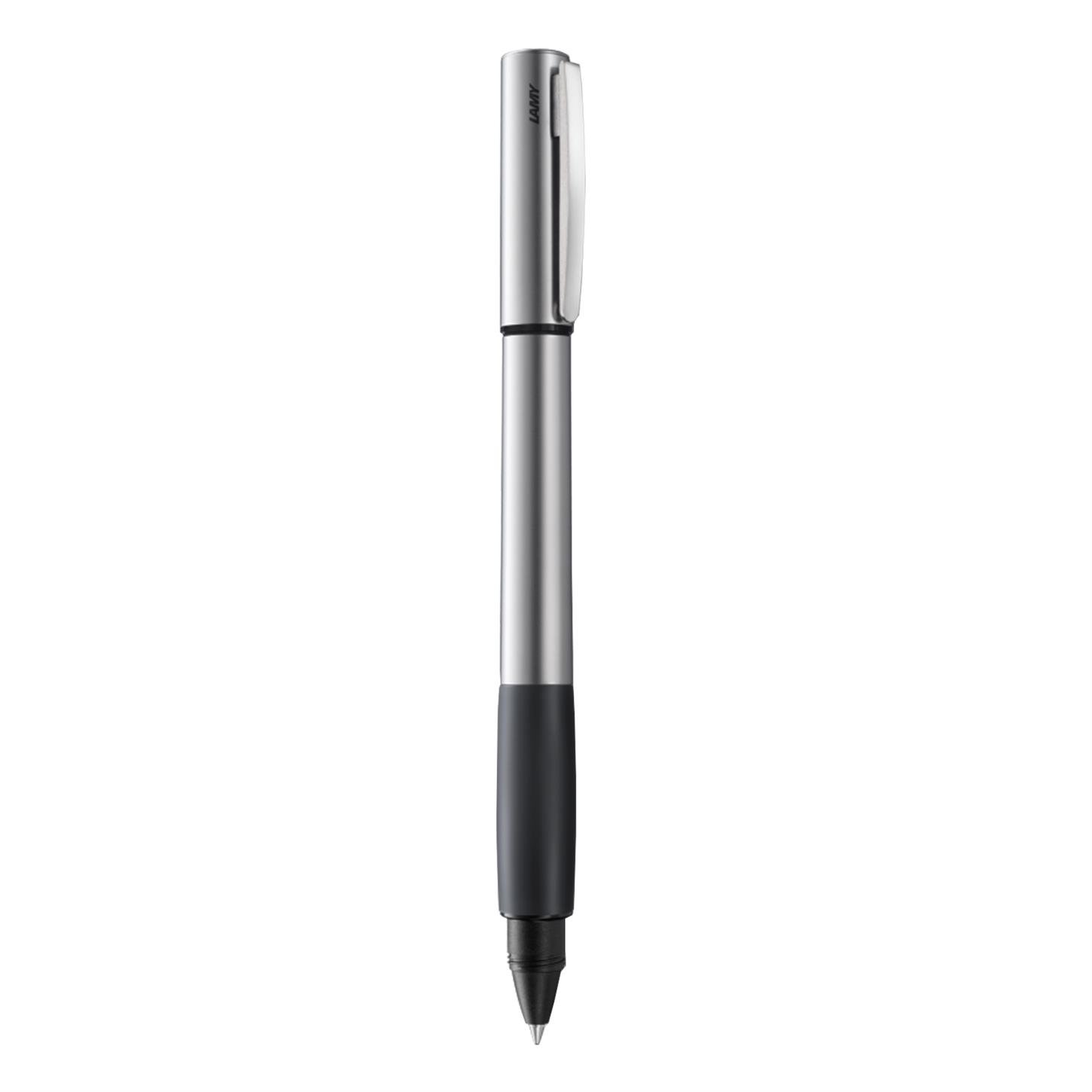 Lamy Accent Roller Kalem, Alüminyum Gövde,  Değiştirilebilen Siyah Kauçuk Grip, Gri