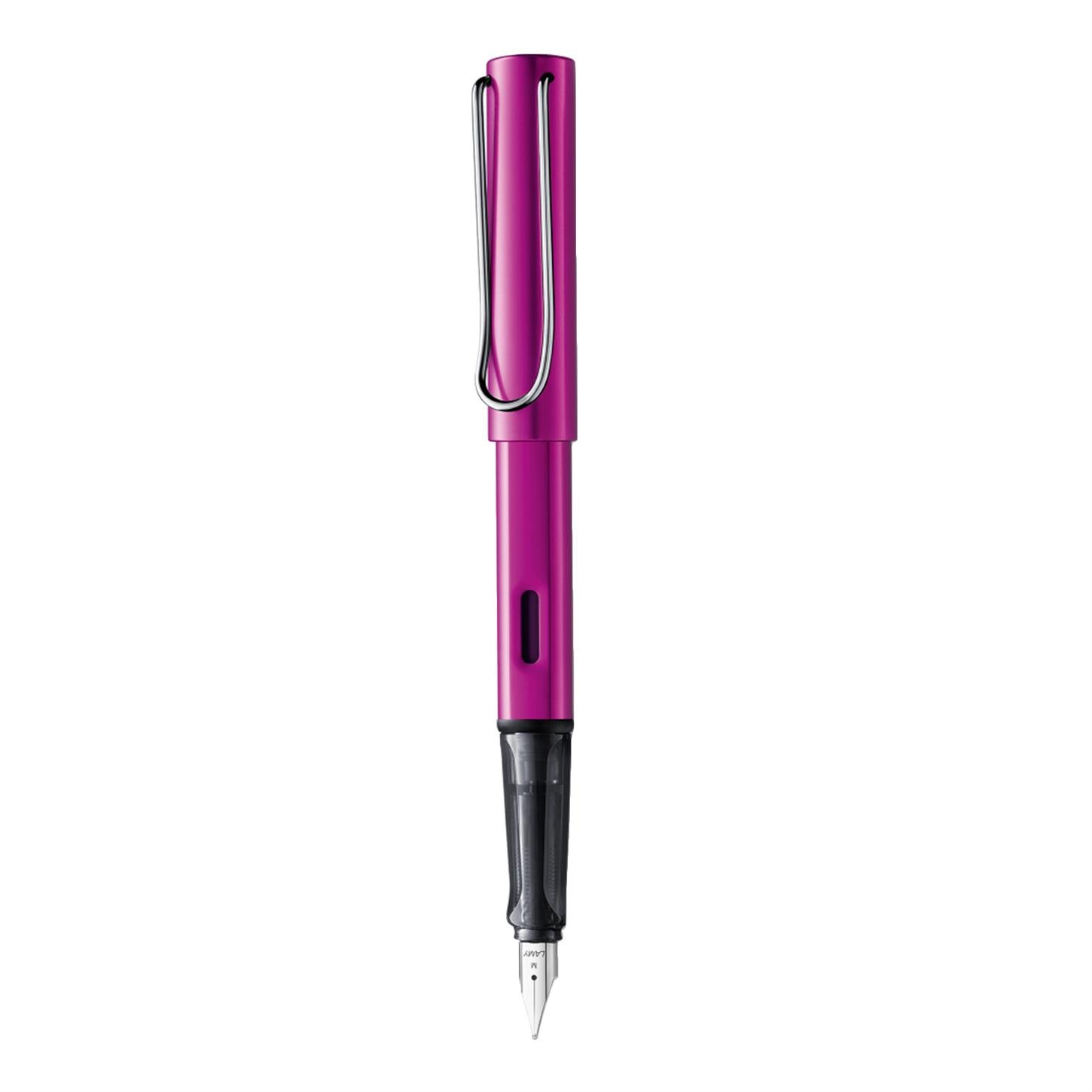 Lamy Al-Star Dolma Kalem, Alüminyum Gövde,  Ergonomik Grip, Çelik Uçlu, (M) Uç, Vibrant Pembe