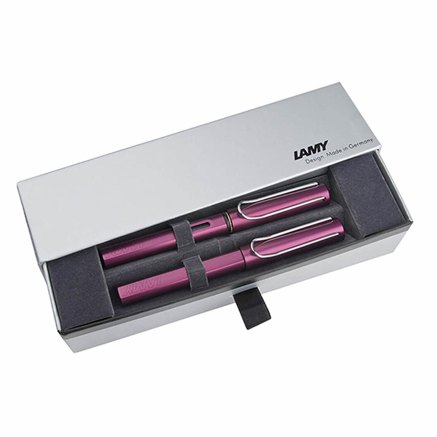 Lamy Al-Star Dolma-Roller Kalem Set, Siyah-Mor