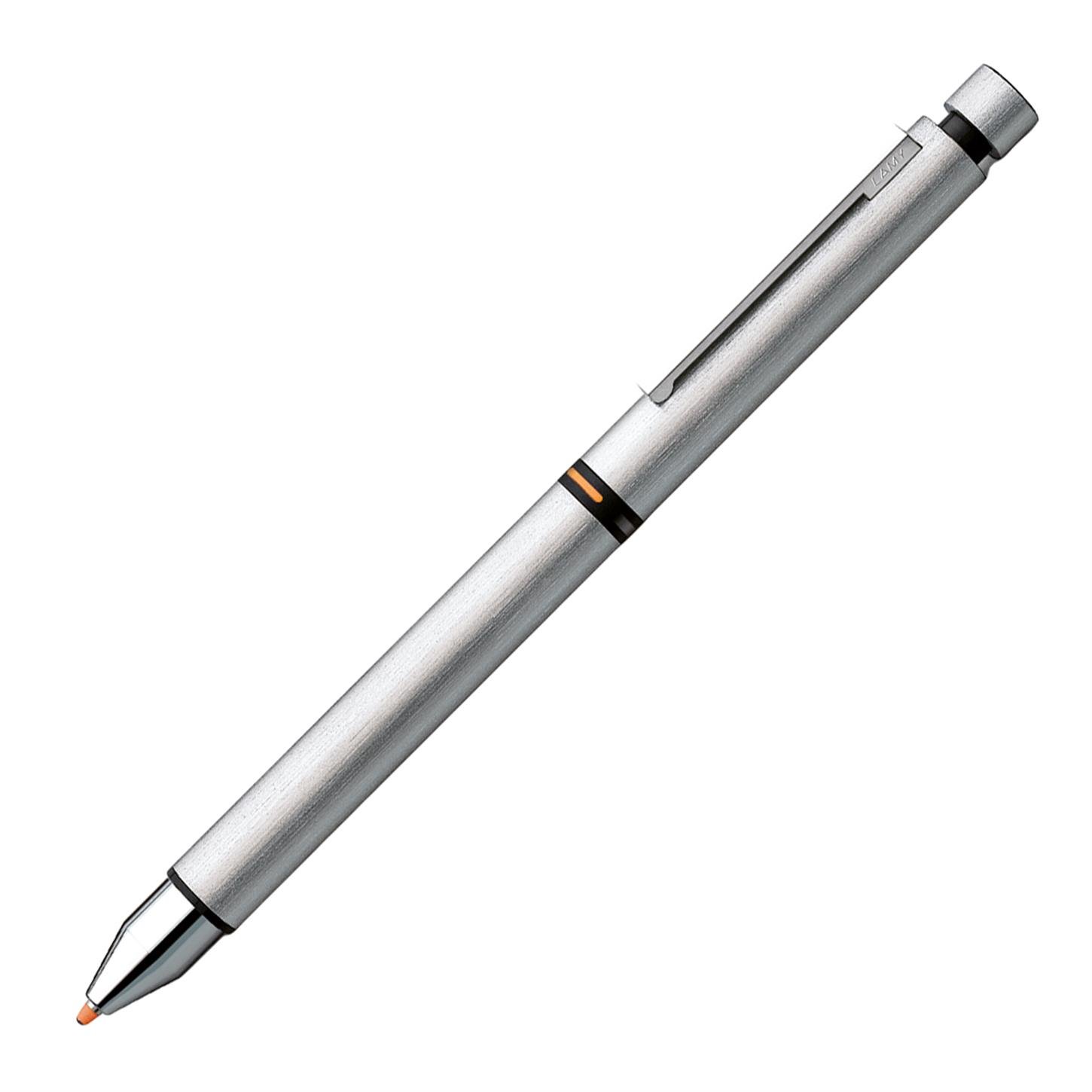 Lamy Cp1 Fonksiyonlu Kalem, Tükenmez+Versatil+ Fosforlu Kalem, Paslanmaz Çelik Gövde, Dokulu Meta