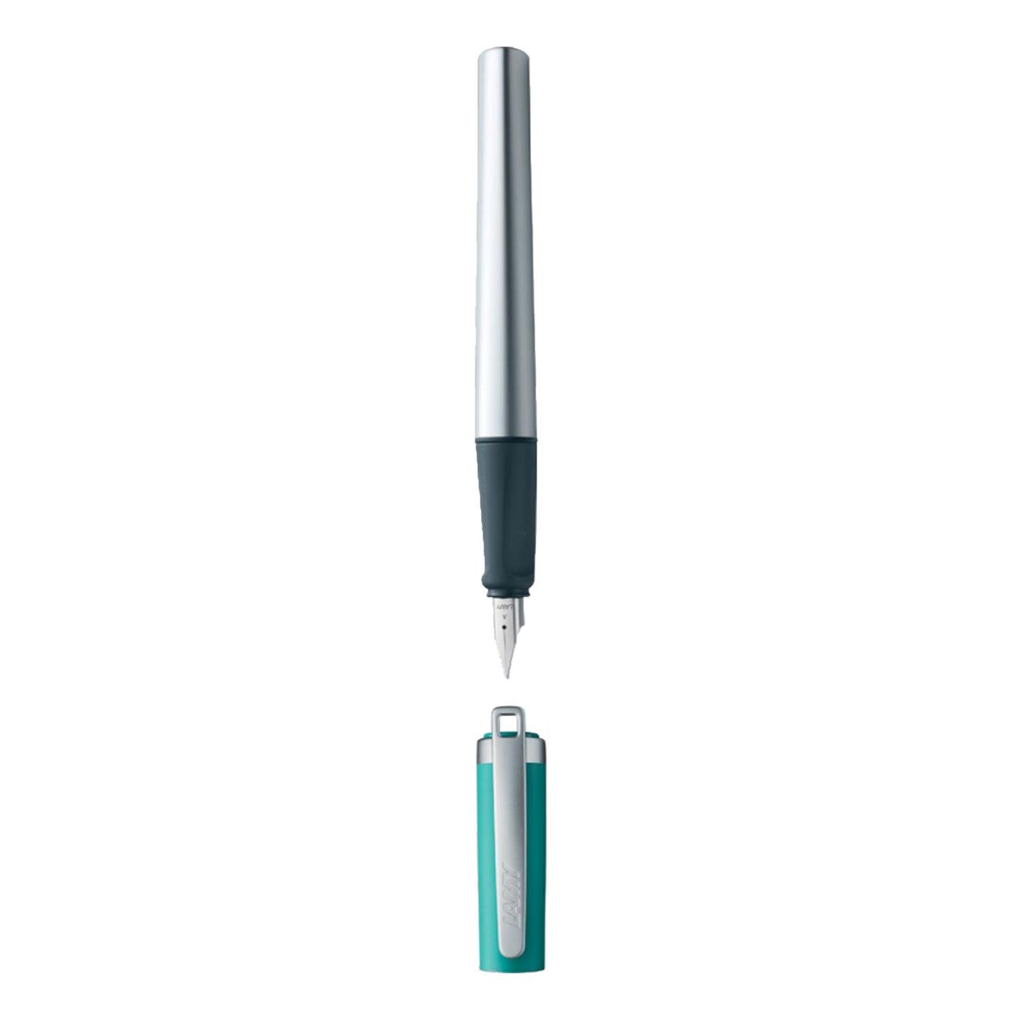 Lamy Nexx M Dolma Kalem, Alüminyum Gövde, Plastik  Kapak, Parlak Çelik Uç, Metal Klips, (M) Uç, Su Ye