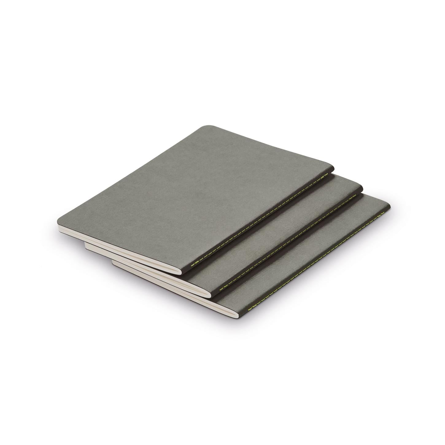 Lamy Paper Defter, Booklet Yumuşak Kapak, Çizgili, 64 Sarı Renk Sayfa, İplik Dikişli, A5 Gri, (145x21