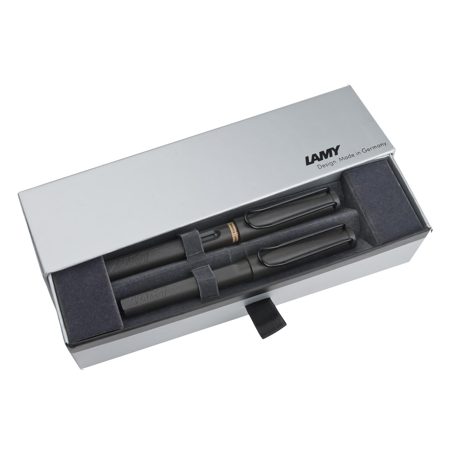Lamy Safari Dolma + Roller Kalem Seti, Mat Siyah