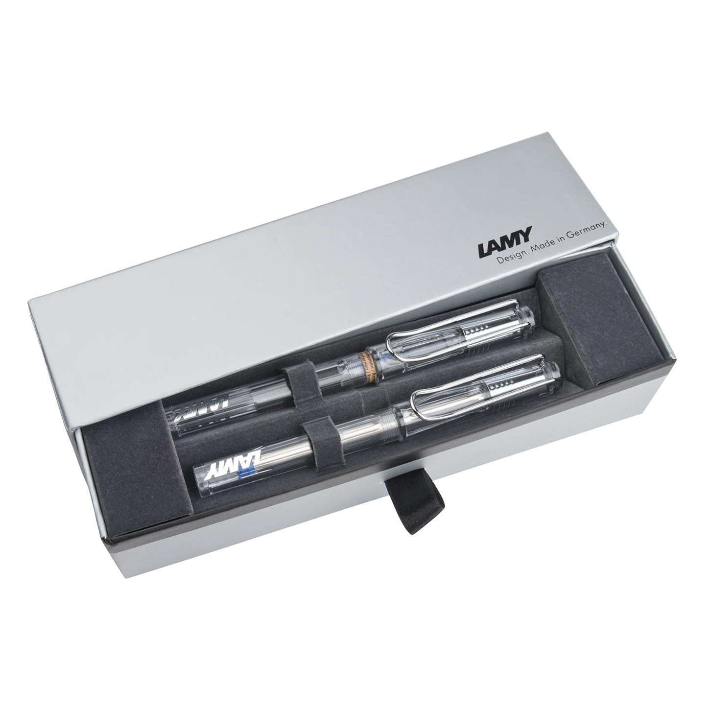 Lamy Safari Dolma + Roller Kalem Seti, Vista Şeffaf