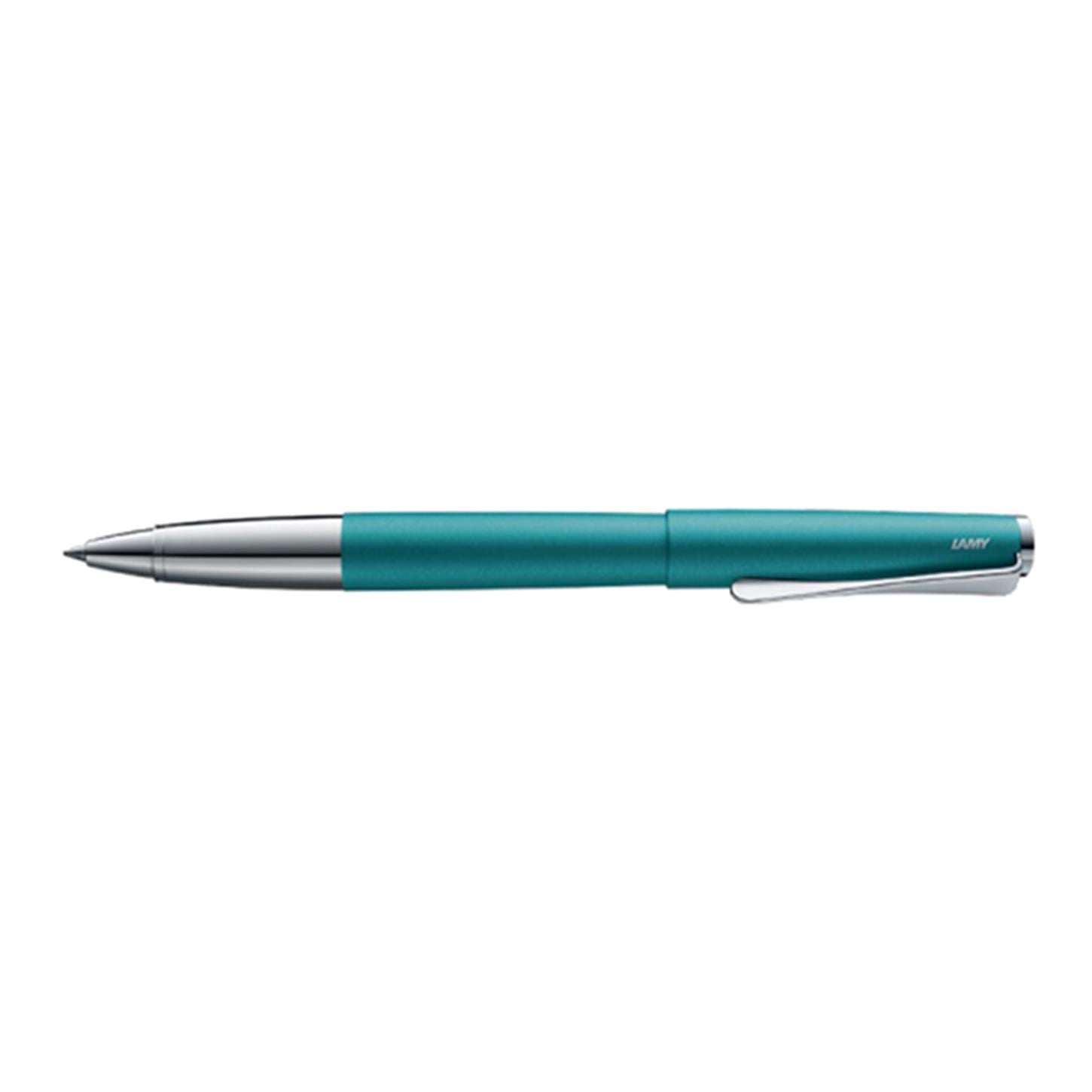 Lamy Studio Roller Kalem, Lake Kaplama Gövde,  Pervane Şekilli Klips, Aqua Marin