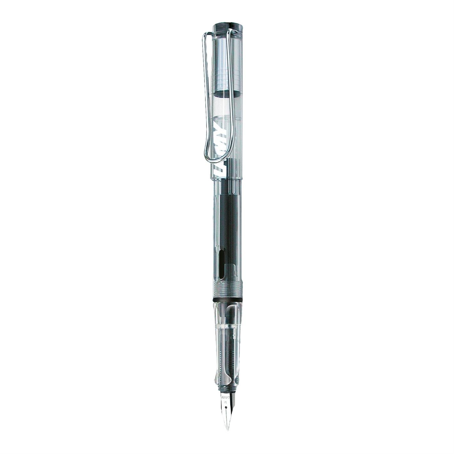 Lamy Vista Dolma Kalem, Plastik Gövde, Ergonomik Grip, Parlak Çelik Uç, Şeffaf, (EF)
