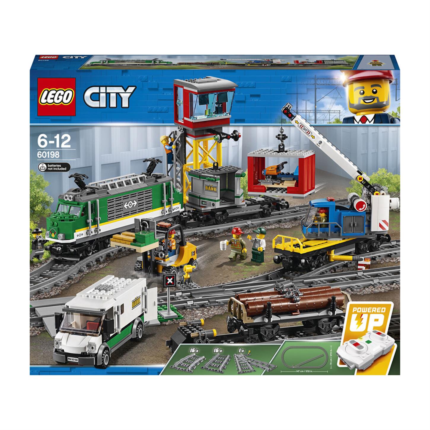 LEGO City Kargo Treni, 105 Parça, 60198