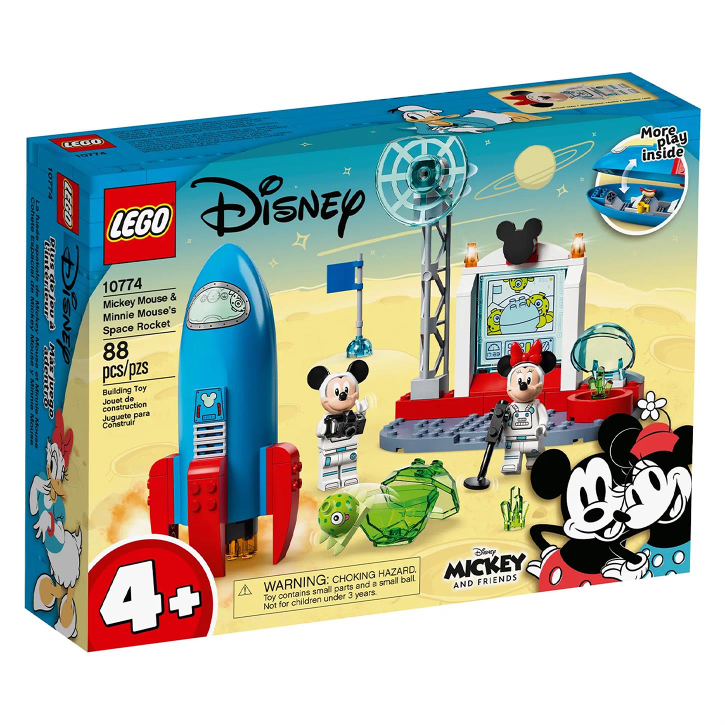 Lego Disney Mickey Fare ve Minnie Fare’nin Uzay  Roketi, 88 Parça, 10774
