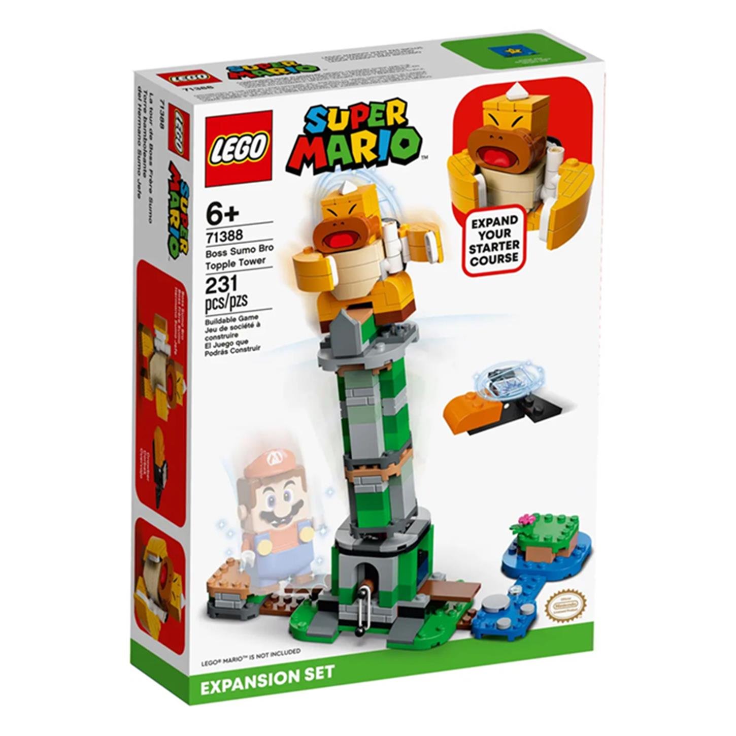Lego Super Mario Boss Sumo Devrilen Kule Ek   Macera Seti 231 Parça 71388
