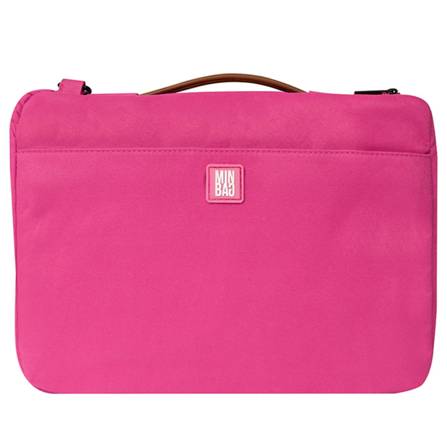 Minbag Lora Askılı Laptop ve Tablet Çantası  (135 INCH) Pembe