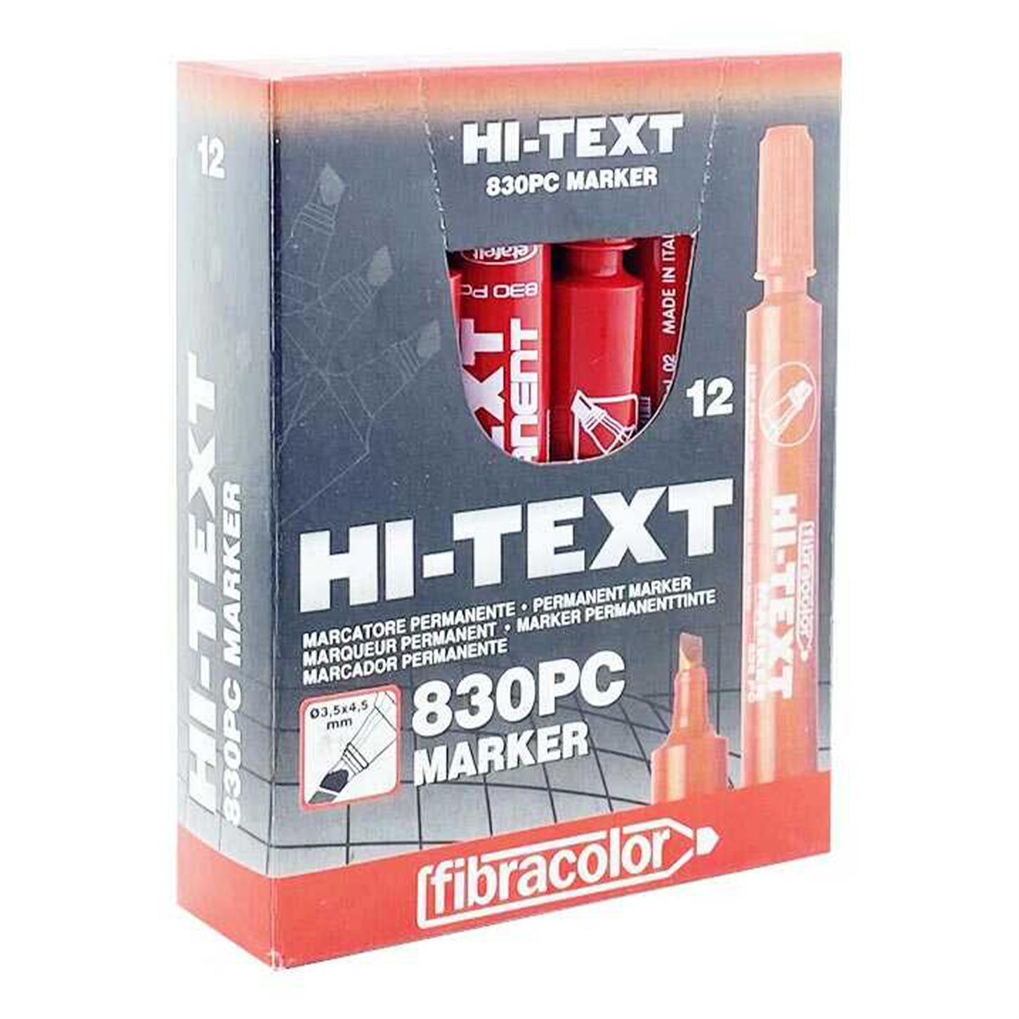 Noki HI-TEXT Marker Kesik Uç Kırmızı