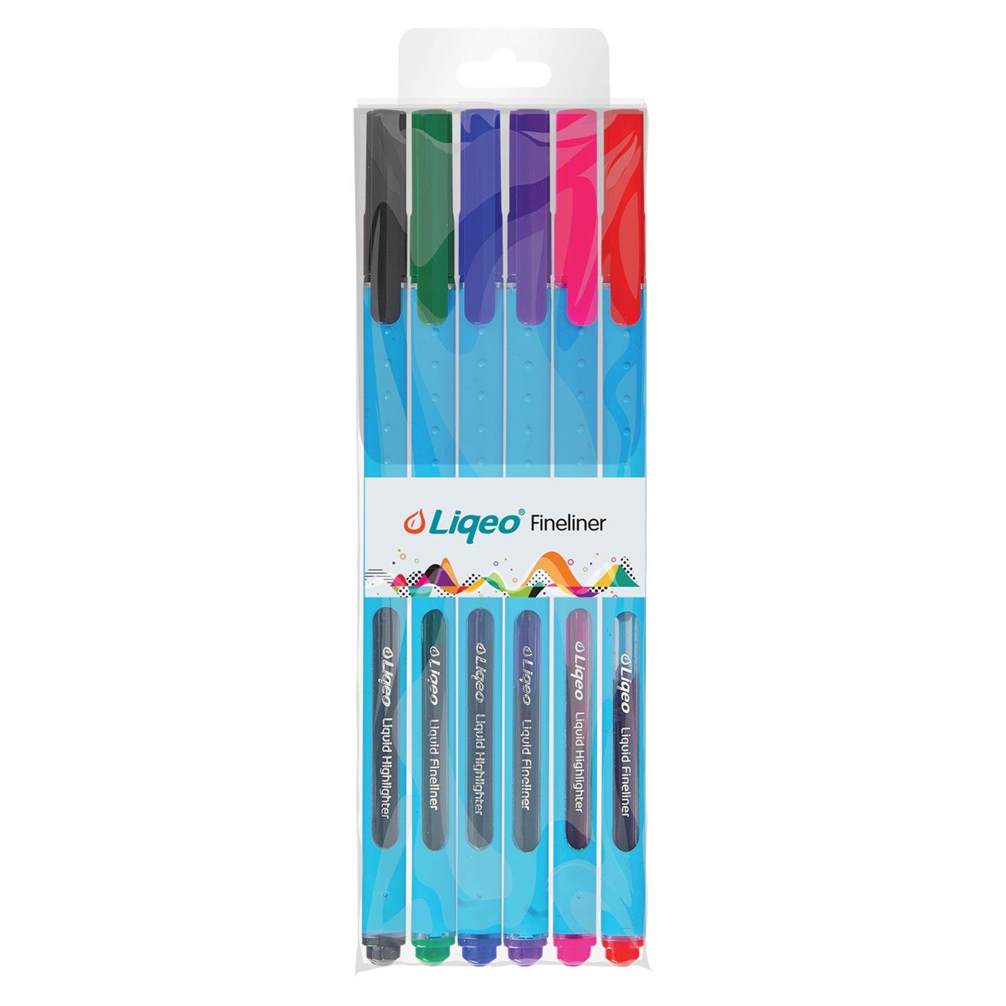 Noki Liqeo Fineliner Kalem, Plastik Paket, 6'lı