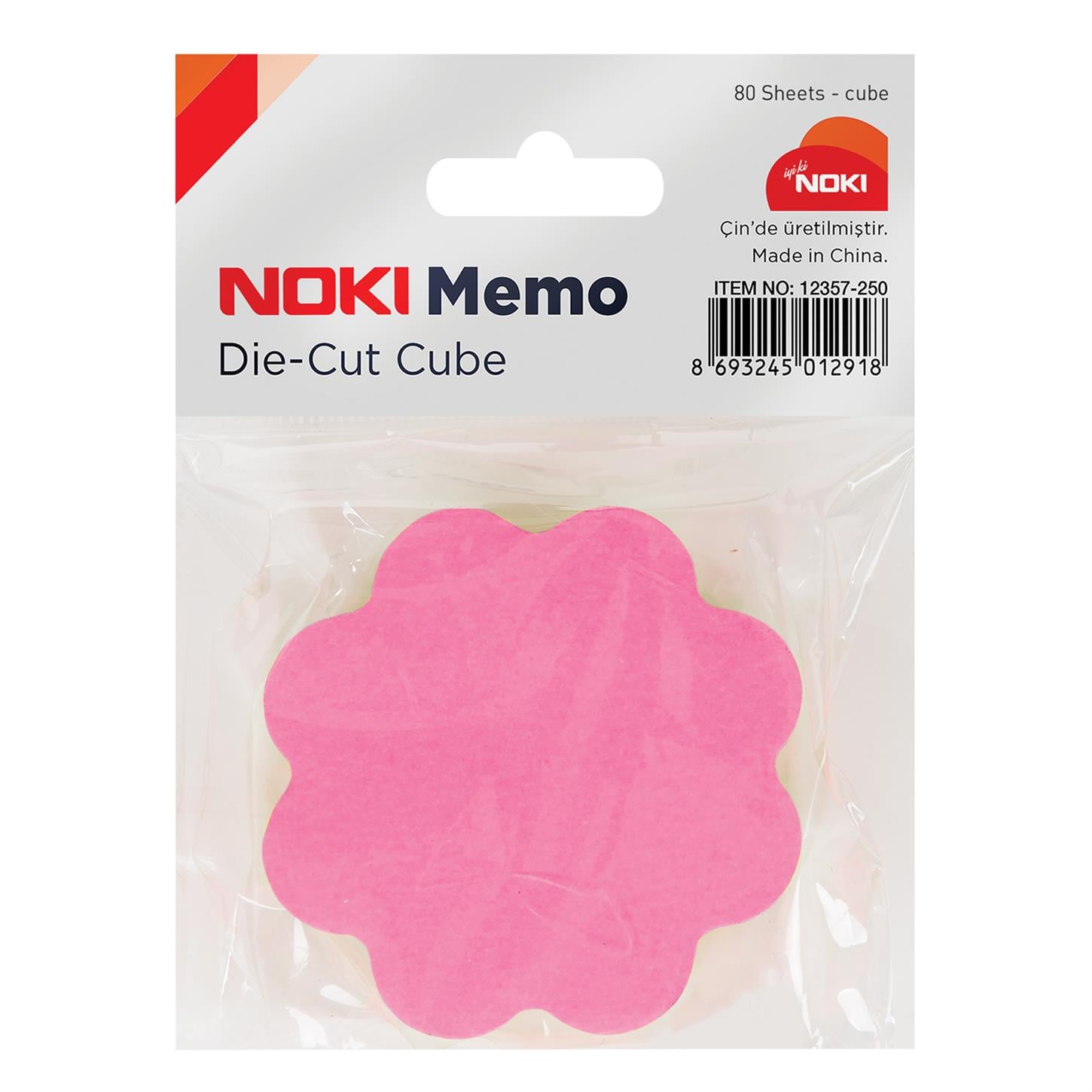 Noki Memo Yapışkanlı Notluk, 80 Sayfa, Çiçek