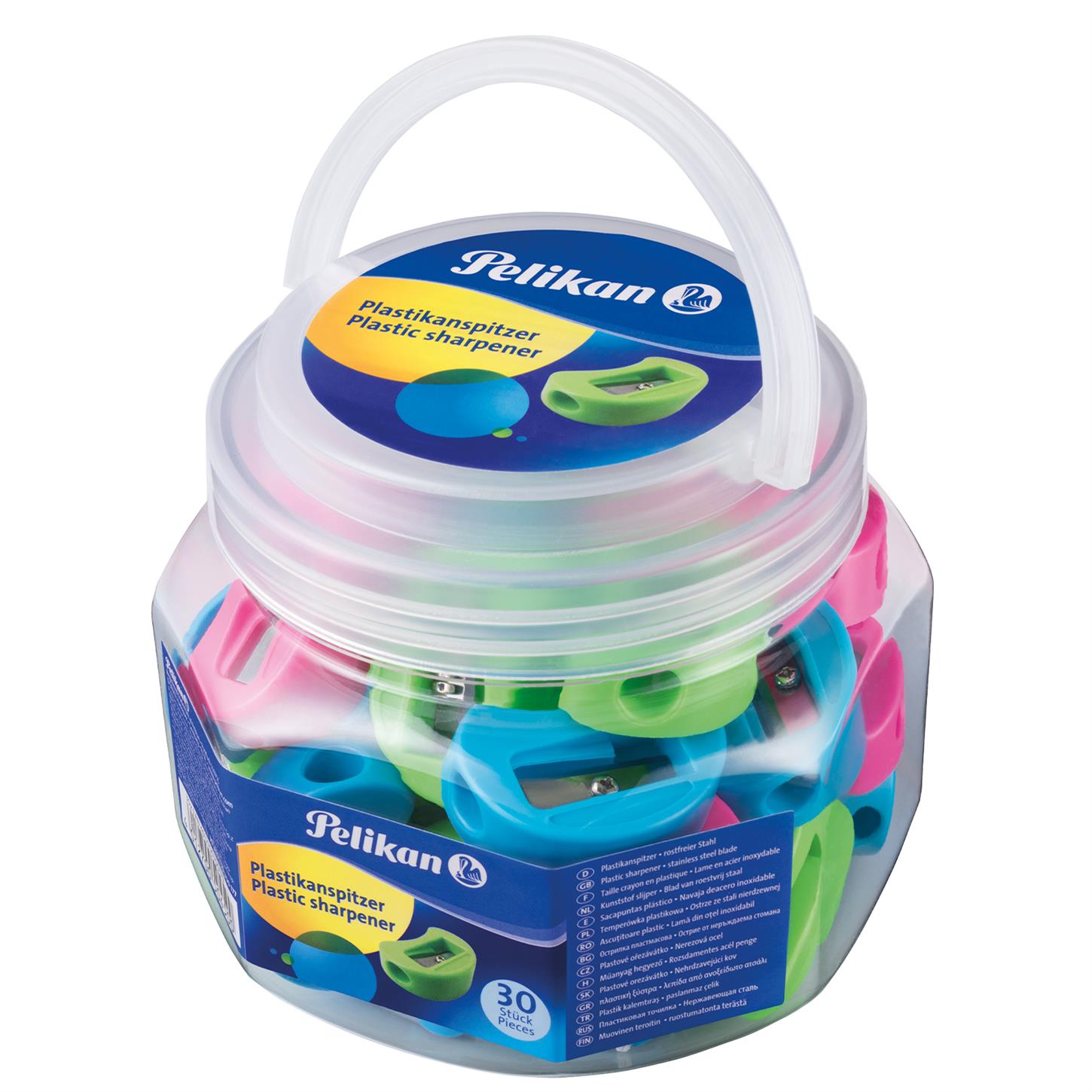 Pelikan Kavonoz 30lu Çelik Gövde Plastik Kalemtraş