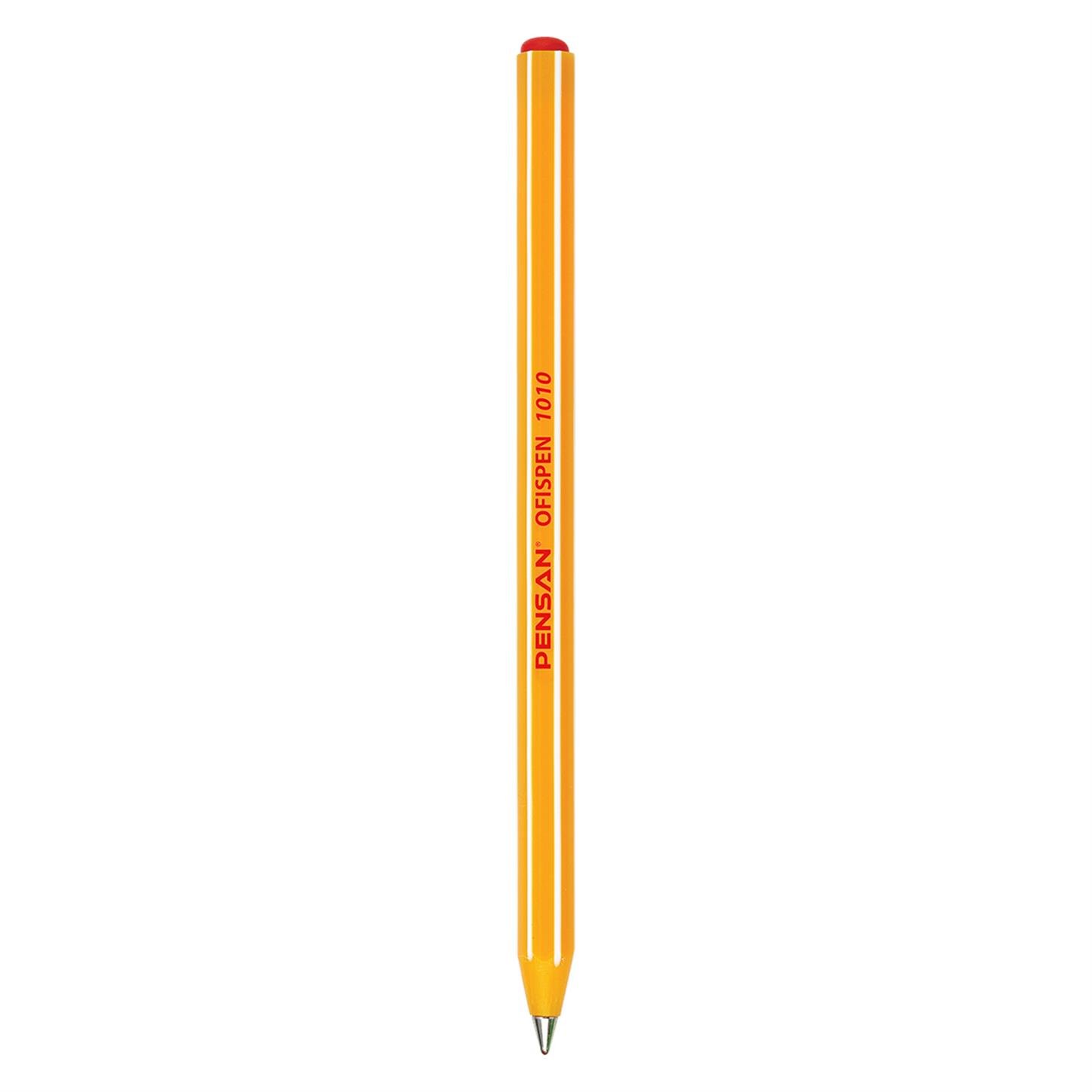Pensan 1010 Ofispen Tük.Kl. 1 mm, Kırmızı