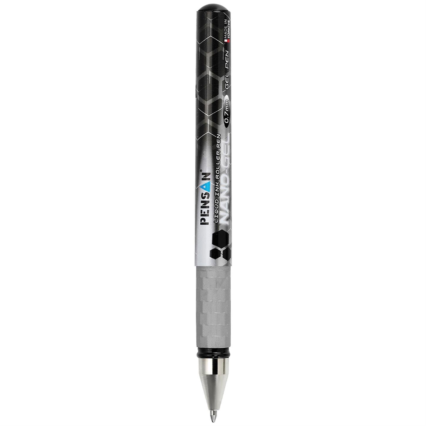 Pensan 6020 Nano Jel Roller Kalem, 0.7 mm, Siyah