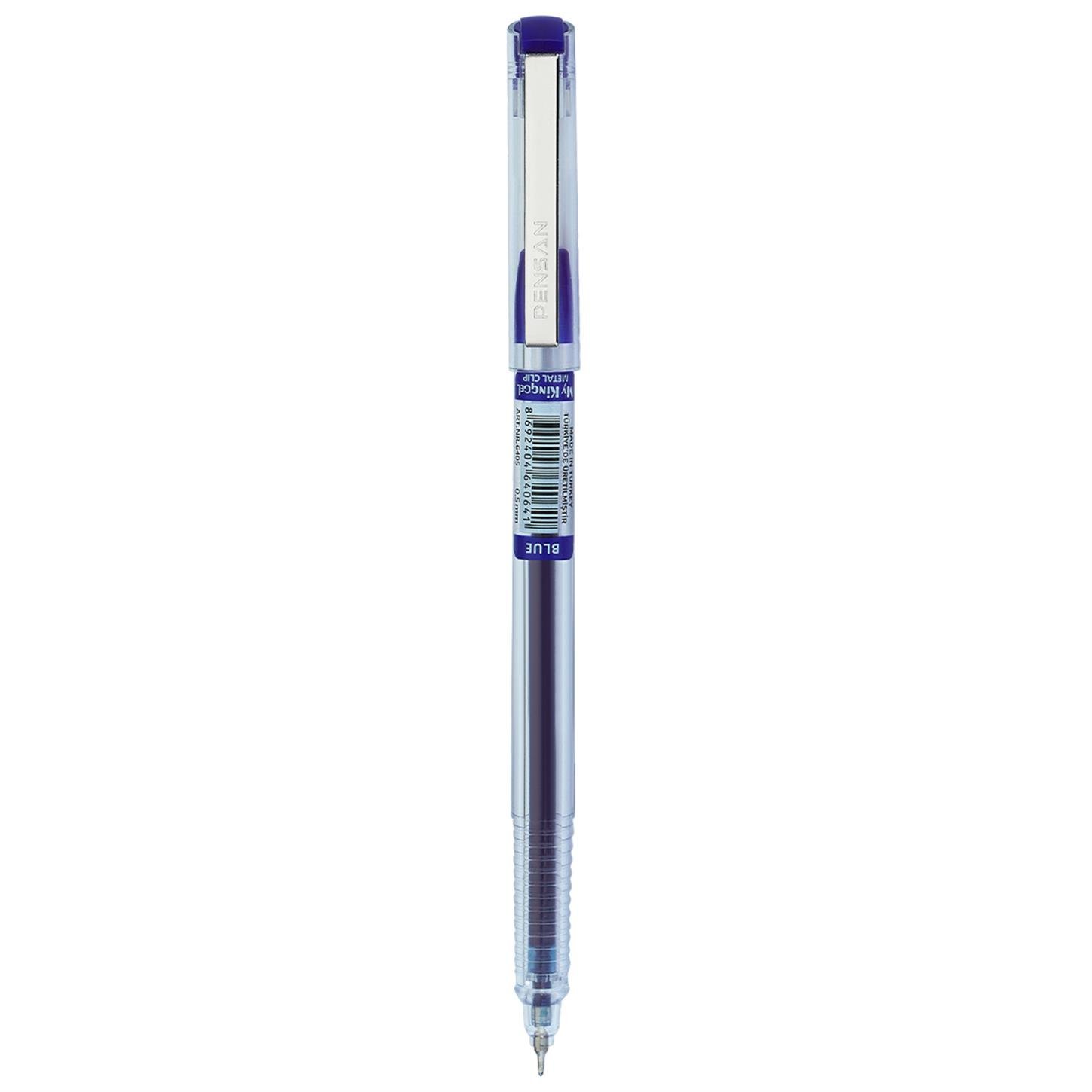 Pensan 6405 My-Kıng Jel Metal Klipsli Tükenmez  Kalem 05 mm Mavi