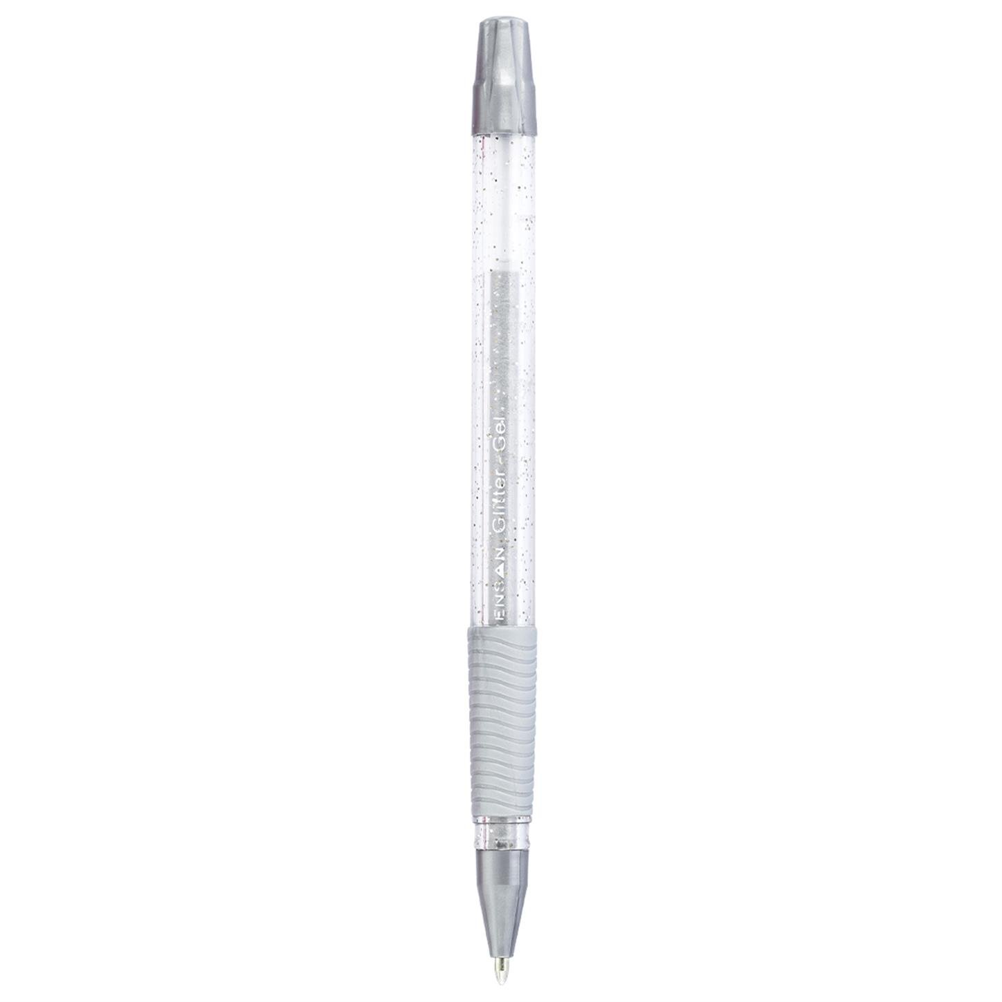 Pensan Glıtter Simli Jel Tükenmez Kalem 1mm Gümüş