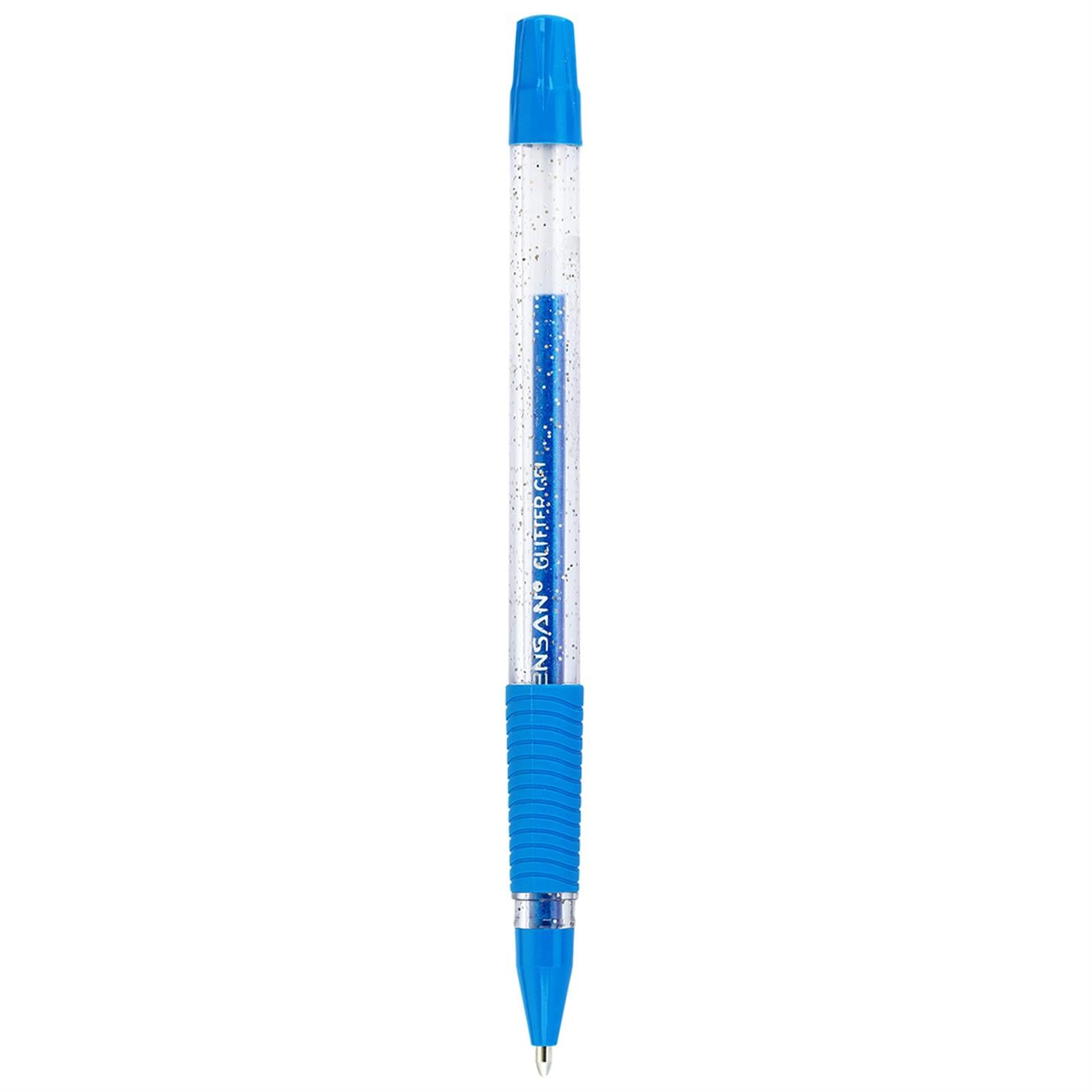 Pensan Glıtter Simli Jel Tükenmez Kalem 1mm Mavi